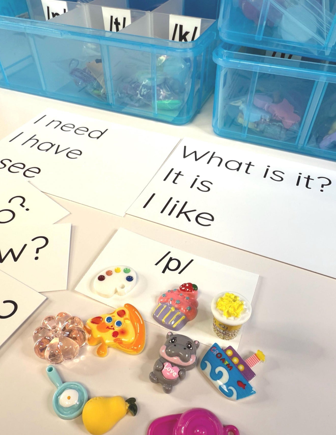 Speech Therapy Mini Objects Set – 300+ Articulation Trinkets with Sound Cards in Portable Case | Say & Play Mini Objects™ Kit for Speech Sounds - Speech and Smile