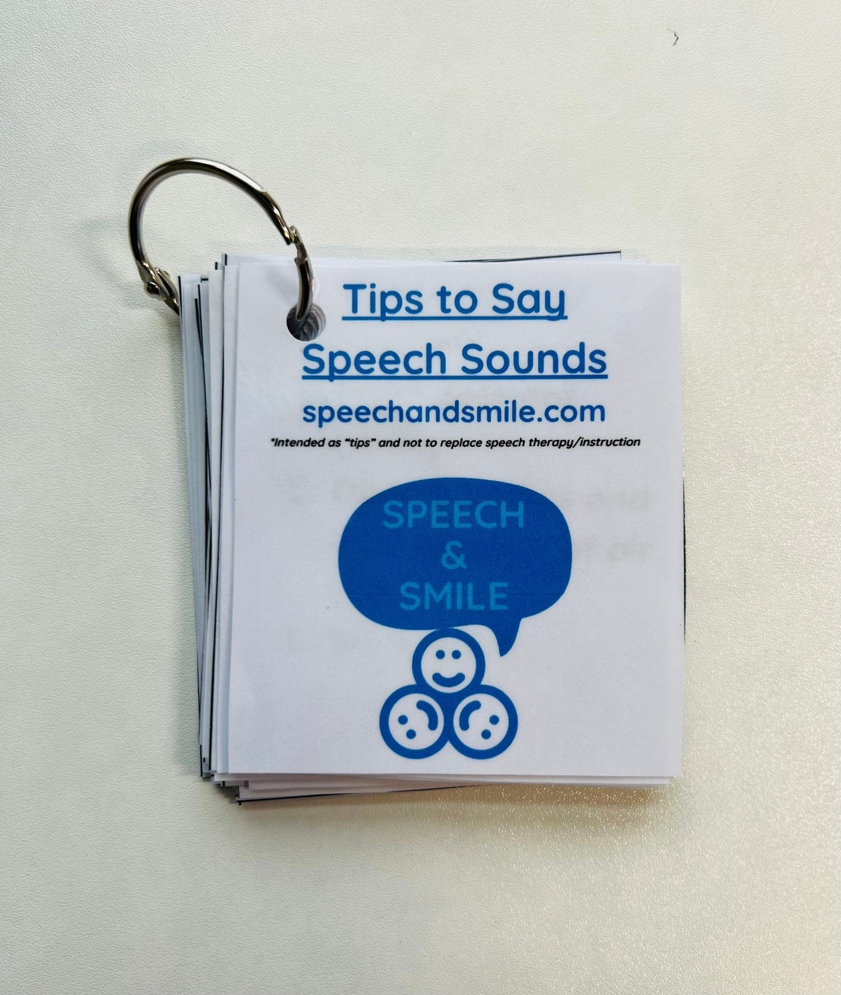Speech Therapy Tip Cards FREE PRINTABLE Speech Therapy Cue Cards Tips to Make Speech Sounds - Speech and Smile