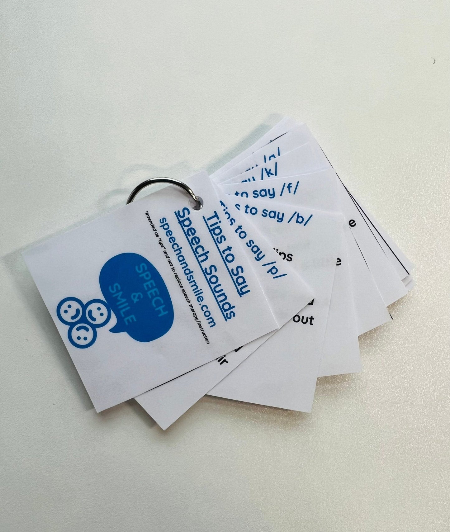 Speech Therapy Tip Cards FREE PRINTABLE Speech Therapy Cue Cards Tips to Make Speech Sounds - Speech and Smile