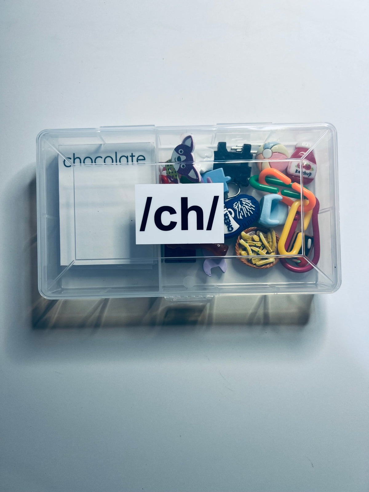 Mini Object Container Kit Speech Therapy Trinkets for /ch/ sound Say and Play Mini Objects Kit A ...