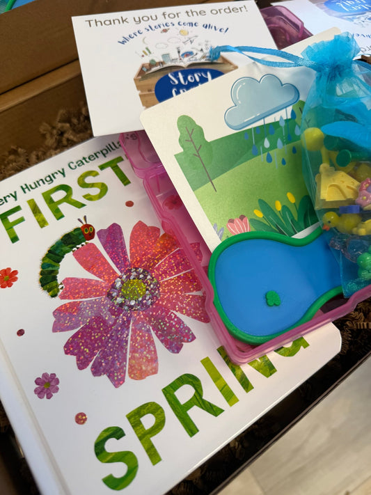 Spring Very Hungry Caterpillar Story Crate - Mini Objects and More! - Speech and Smile
