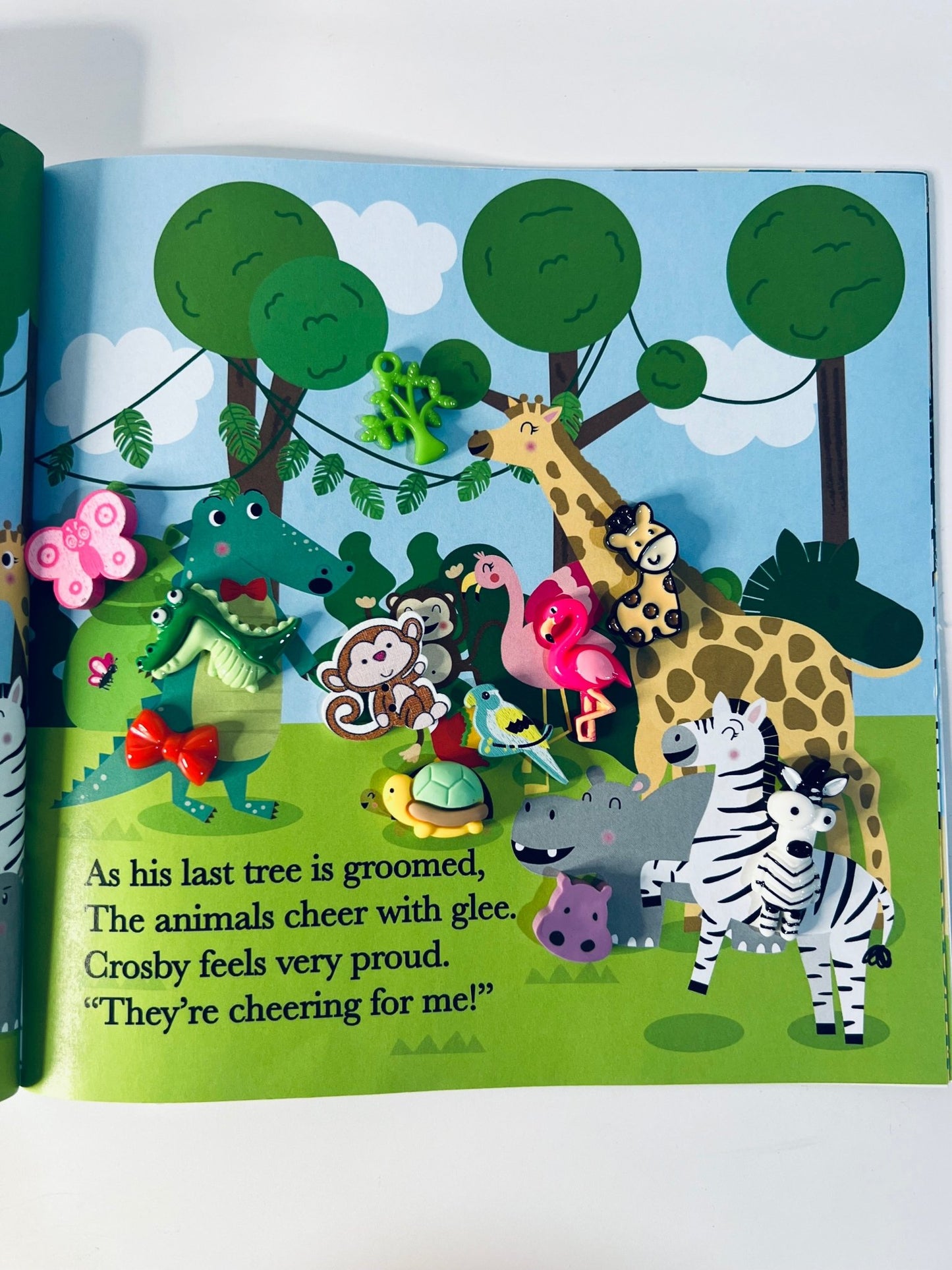 Story Kit (book included) for Crosby the Not so Snappy Crocodile Say and Play Mini Objects Speech Therapy Book About Differences - Speech and Smile