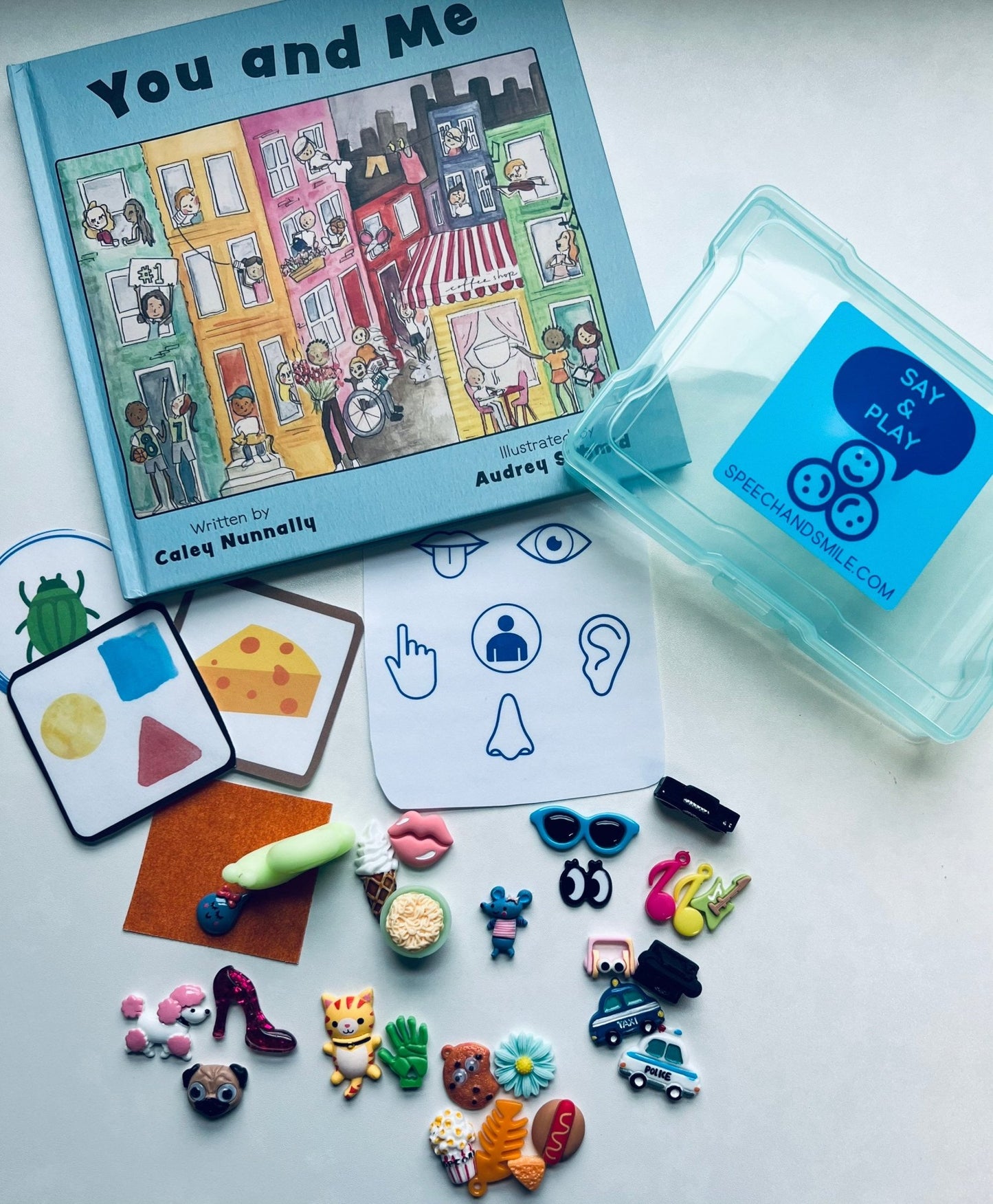 Story Kit for You and Me Book About Sensory Differences Speech Therapy Mini Objects Includes the Book - Speech and Smile