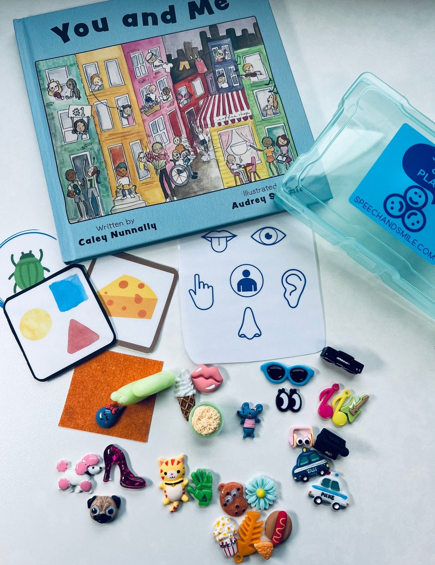 Story Kit for You and Me Book About Sensory Differences Speech Therapy Mini Objects Includes the Book - Speech and Smile