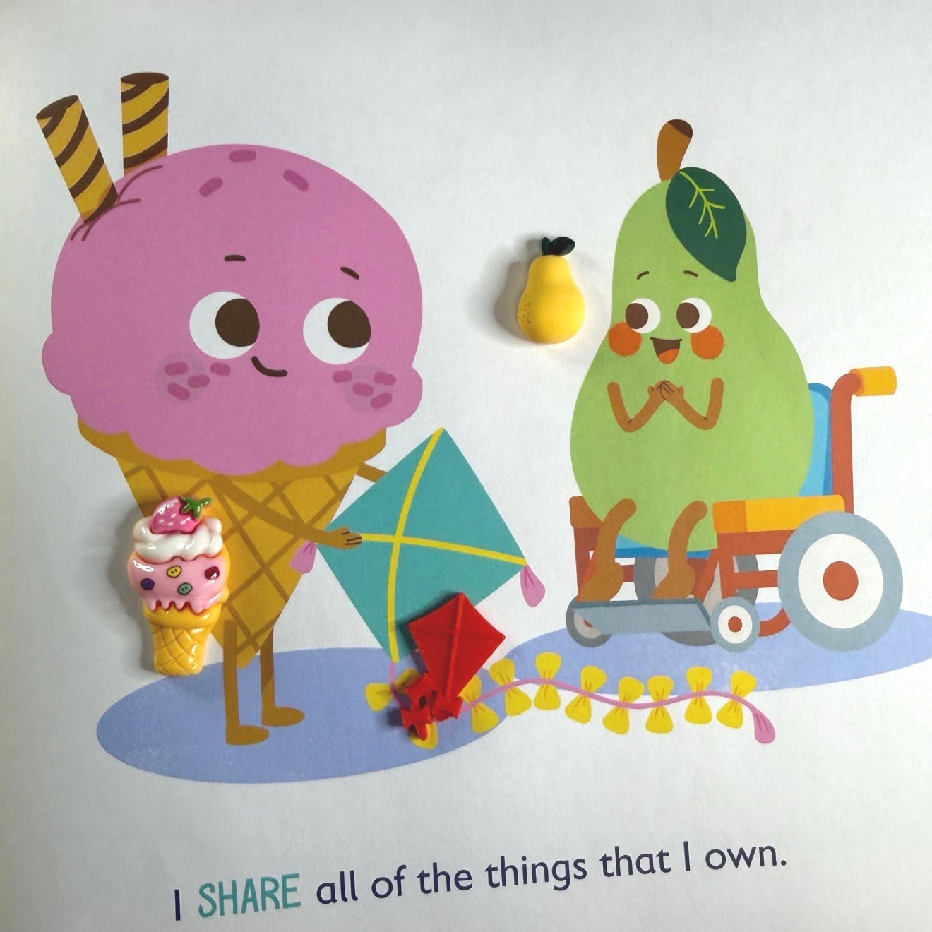 Story Kit Mini Objects for the Book Ice Cream Kindness - INCLUDES BOOK - Speech and Smile