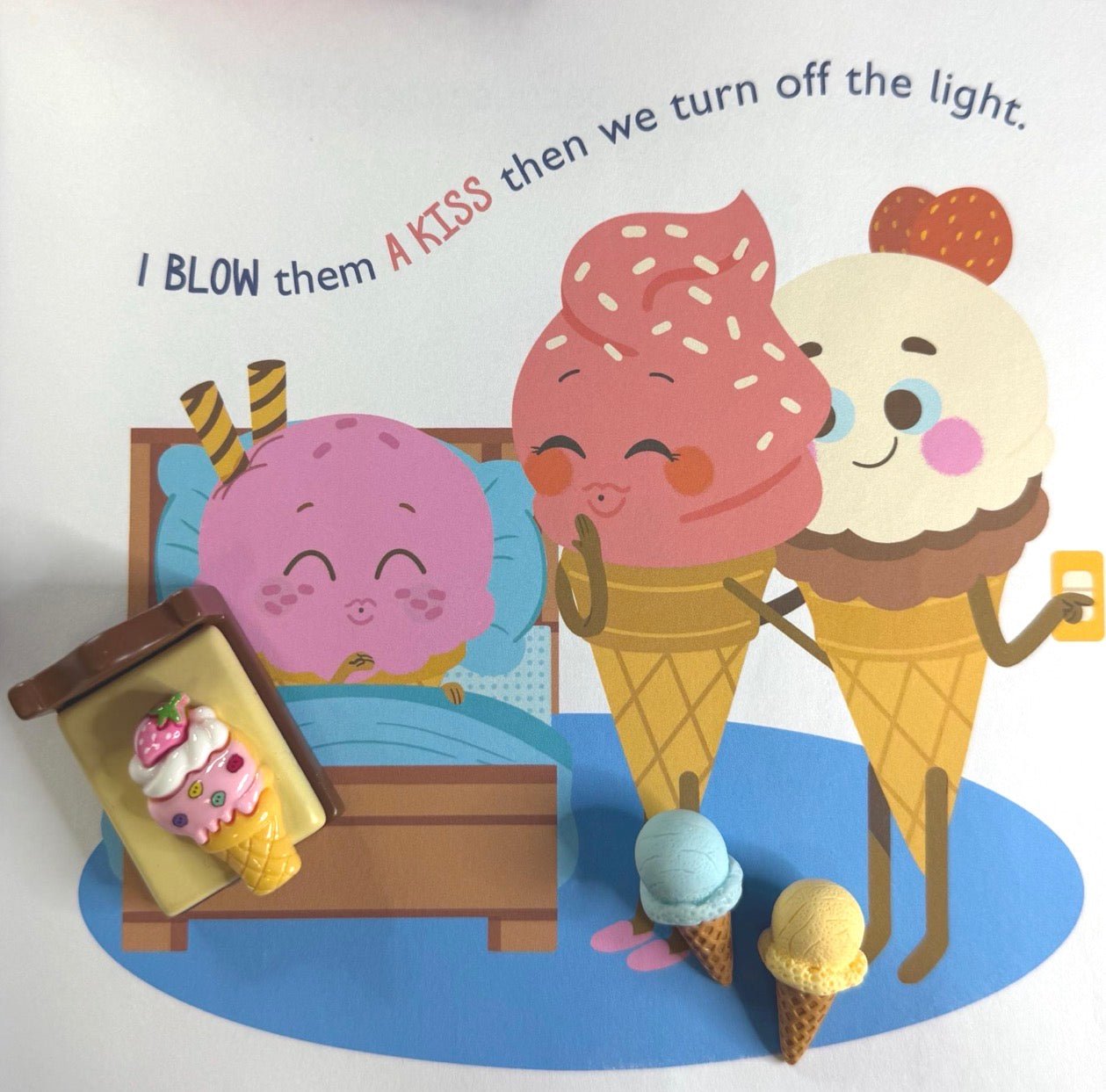 Story Kit Mini Objects for the Book Ice Cream Kindness - INCLUDES BOOK - Speech and Smile