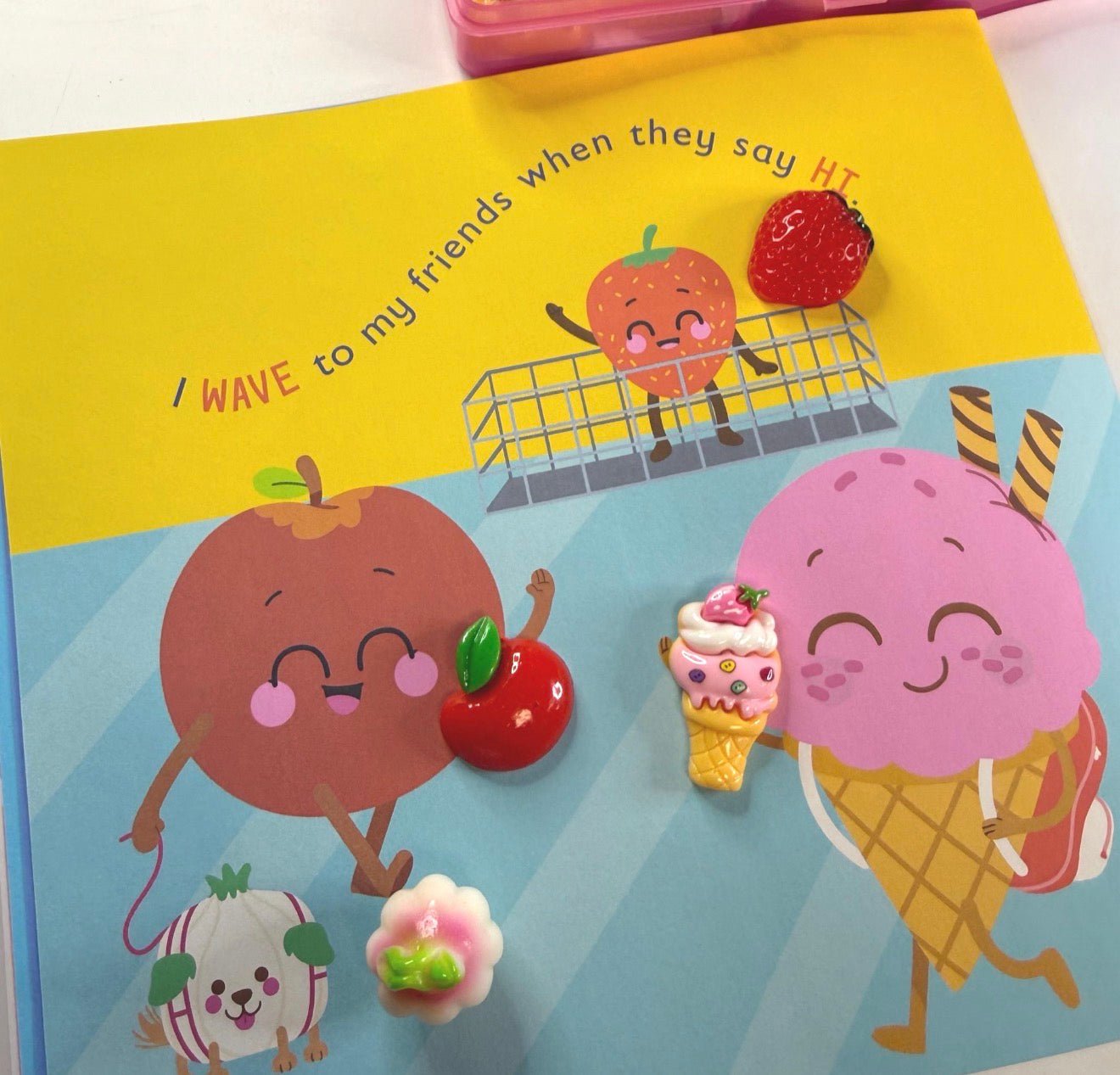 Story Kit Mini Objects for the Book Ice Cream Kindness - INCLUDES BOOK - Speech and Smile