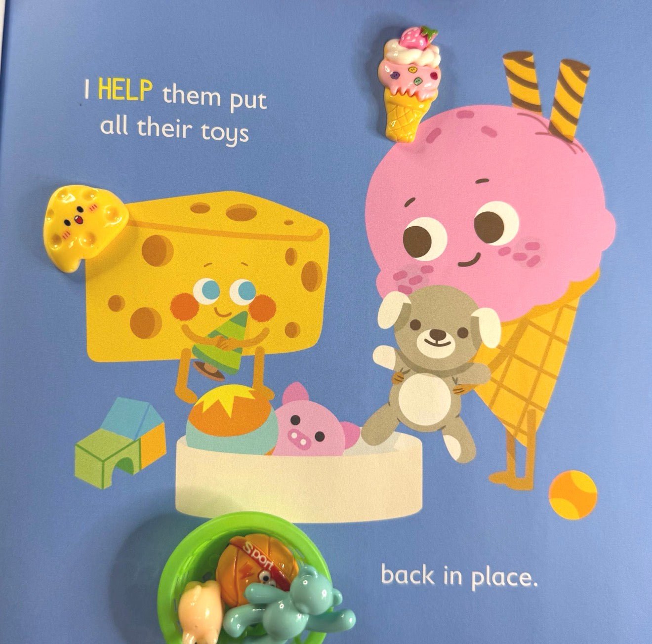 Story Kit Mini Objects for the Book Ice Cream Kindness - INCLUDES BOOK - Speech and Smile