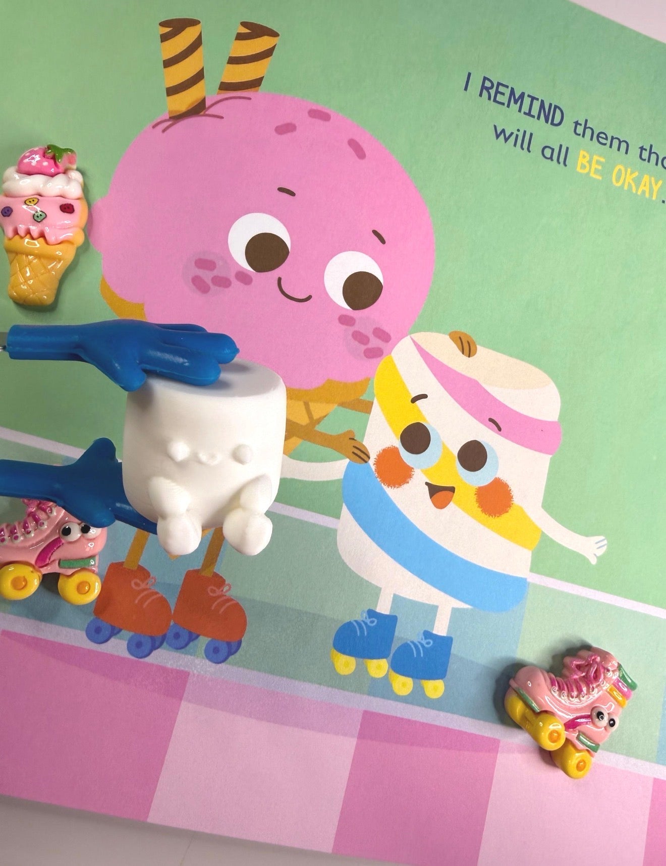 Story Kit Mini Objects for the Book Ice Cream Kindness - INCLUDES BOOK - Speech and Smile