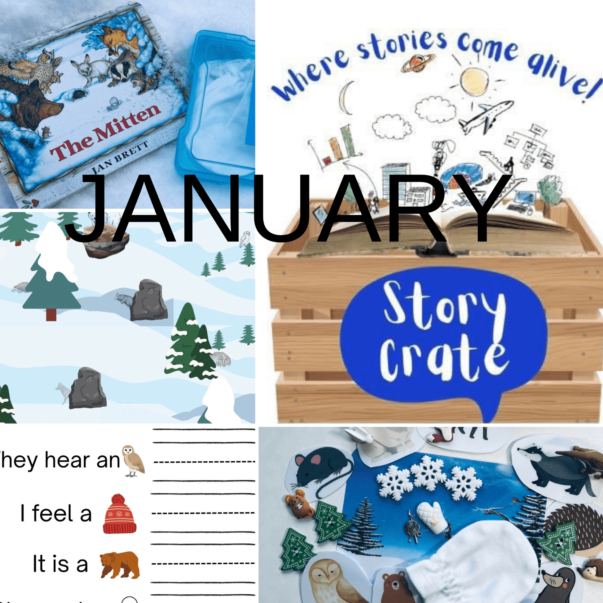 Story Kit Subscription – Monthly Book, Mini Objects and Activities - Create with a Story Crate - Speech and Smile