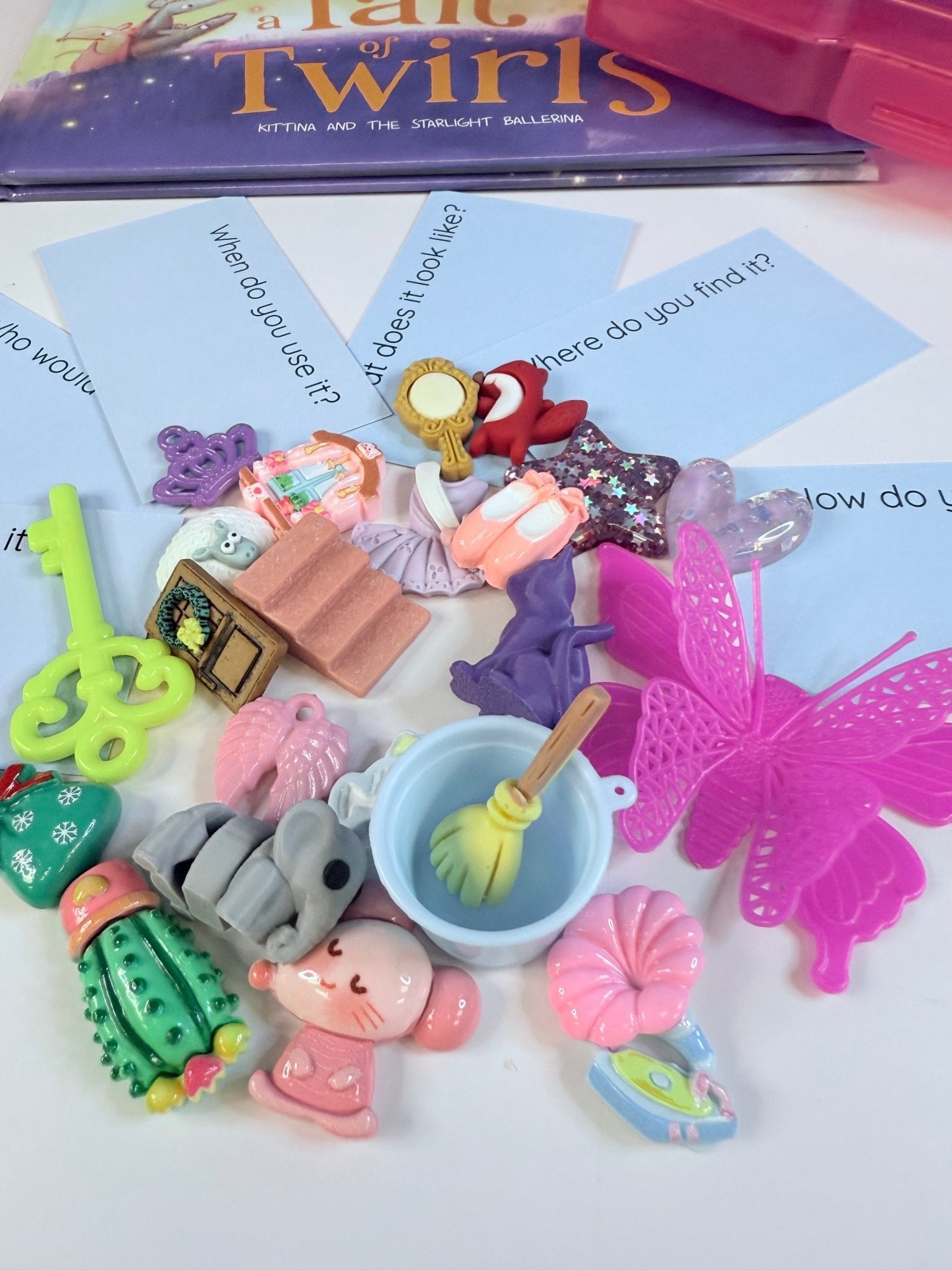 Story Kit with Mini Objects - A Tail Of Twirls - INCLUDES BOOK Creative Movement Book Set - Speech and Smile