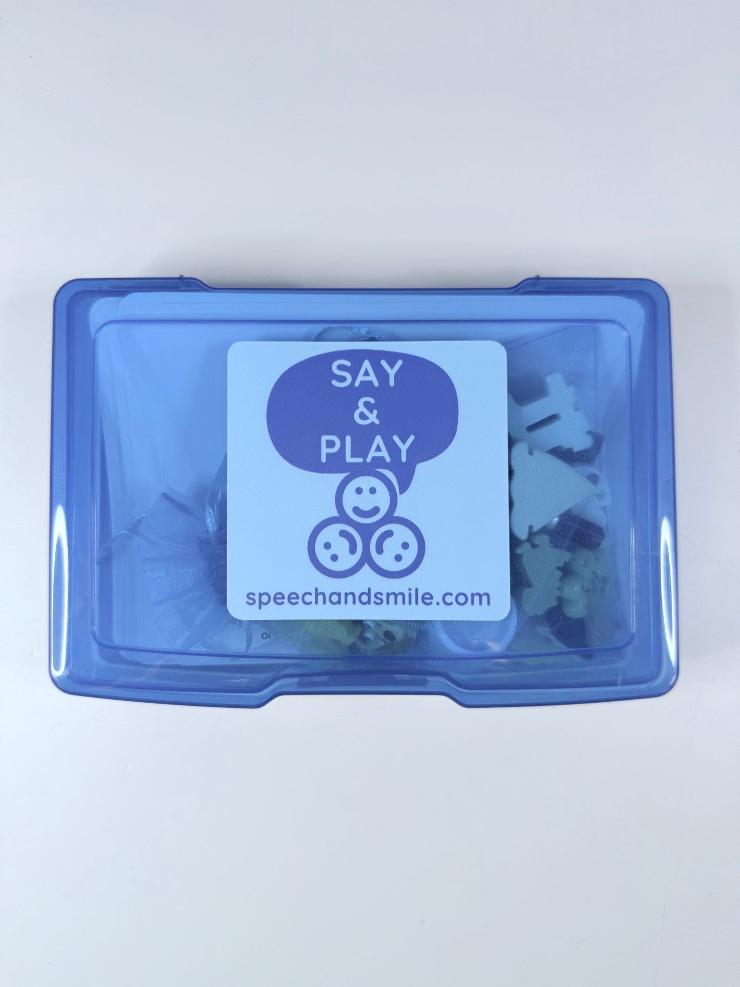 Story Recall Task Box with Mini Objects | Double - Sided Story Cards | Speech Therapy & Language Activity - Speech and Smile