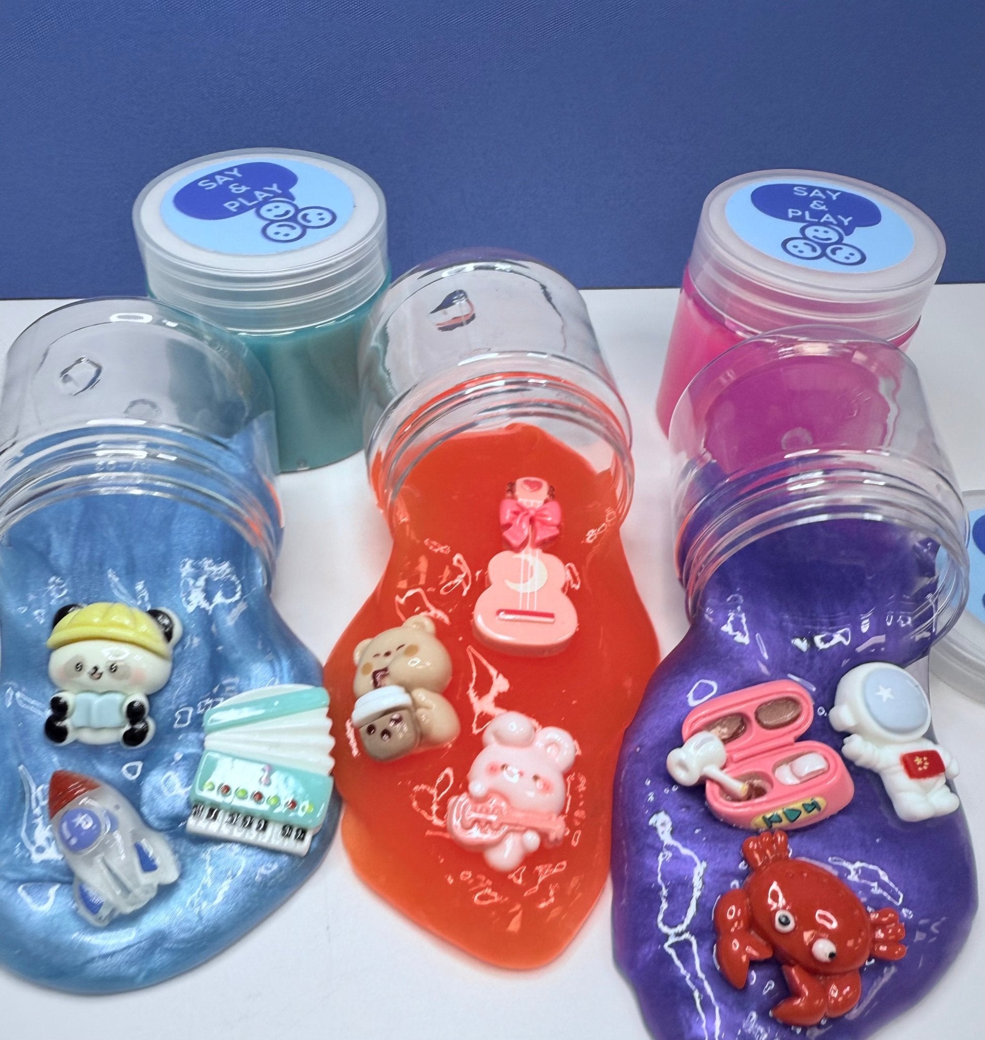 Surprise Slime Jar with Say & Play Mini Objects™ - Speech and Smile