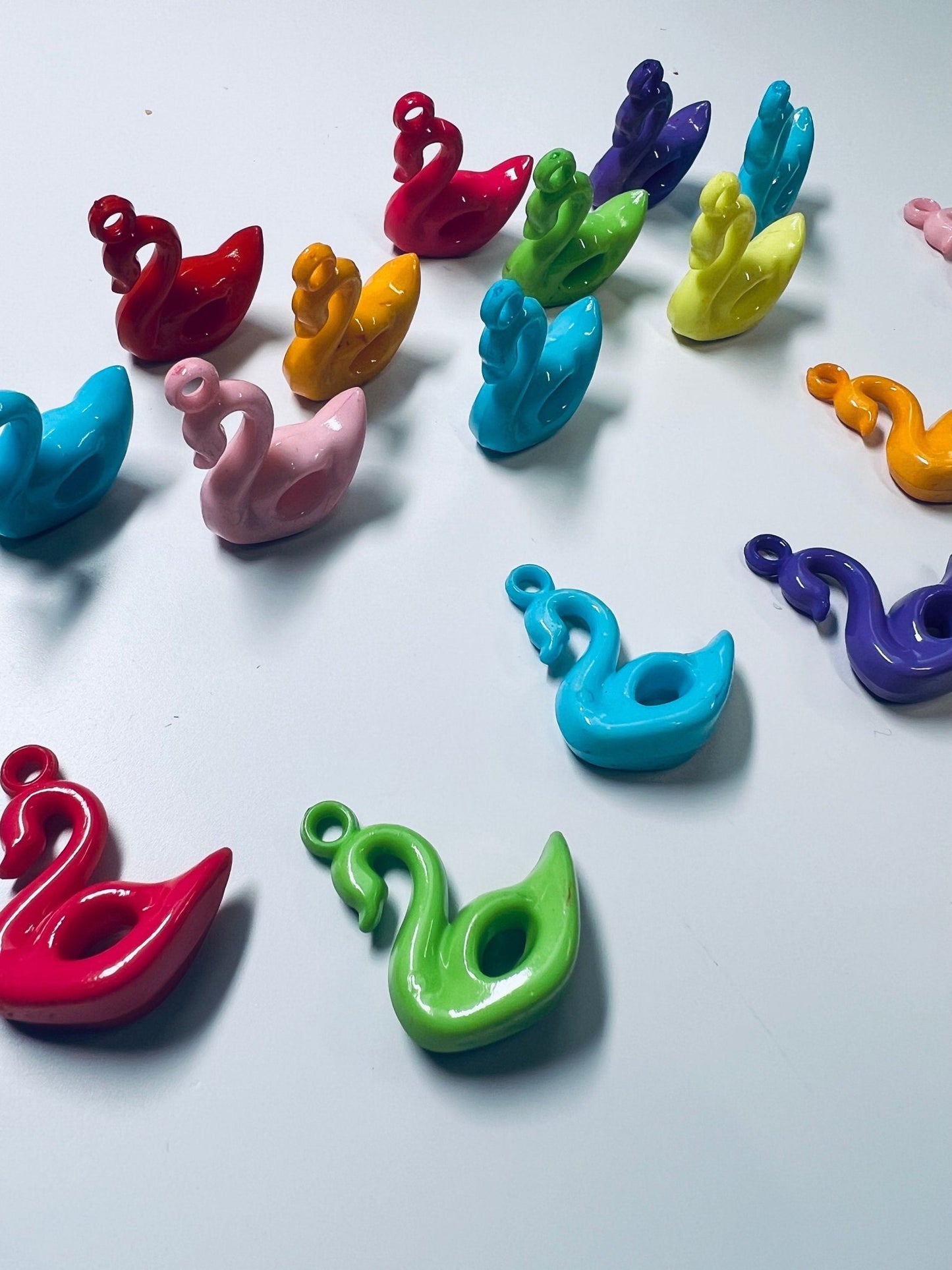 SWAN Trinket - Mini Swan Charm - Trinkets - Doodads - Mini Objects - Speech Therapy Mini Objects - I Spy Trinkets - Acrylic Swan - Speech and Smile