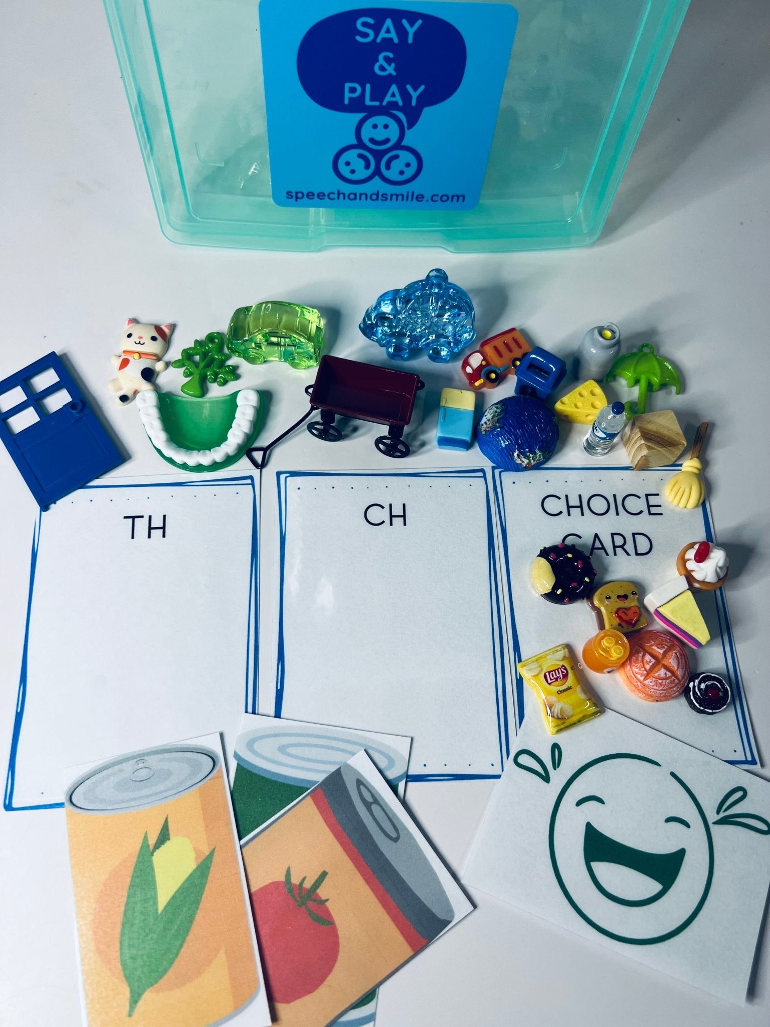 Theo Chooses to Help Book for Th and Ch Sounds Mini Objects for Speech Therapy - Speech and Smile