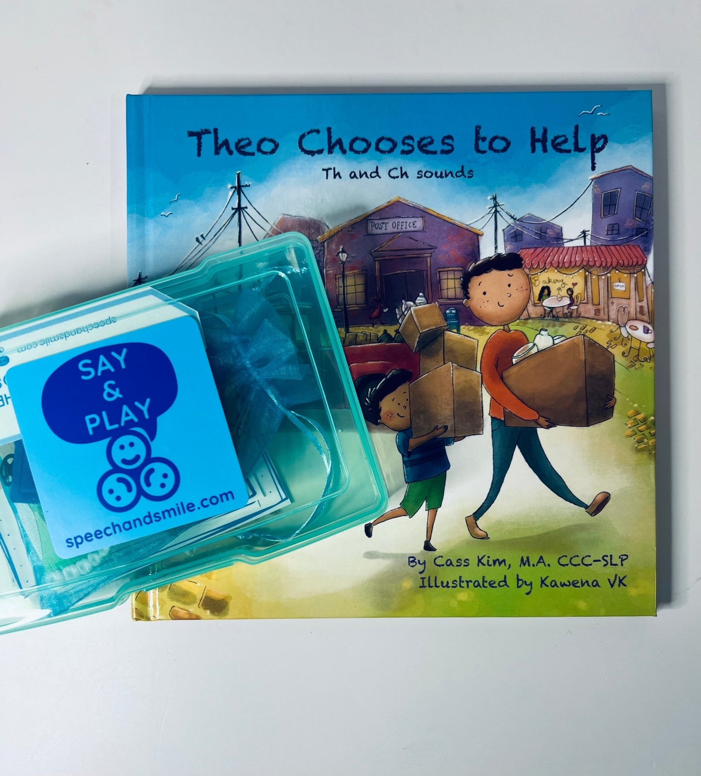 Theo Chooses to Help Book for Th and Ch Sounds Mini Objects for Speech Therapy - Speech and Smile