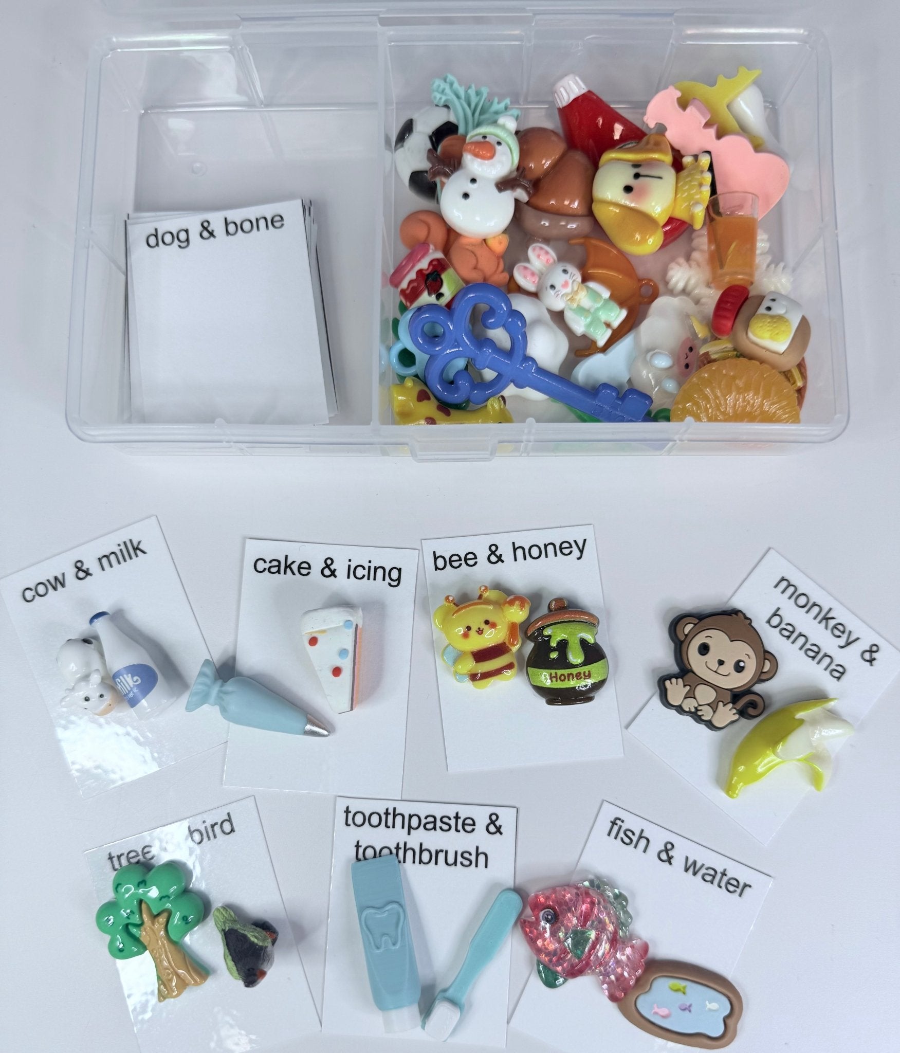 Things That Go Together Kit | Semantic & Relational Vocabulary Speech Therapy Mini Objects - Speech and Smile