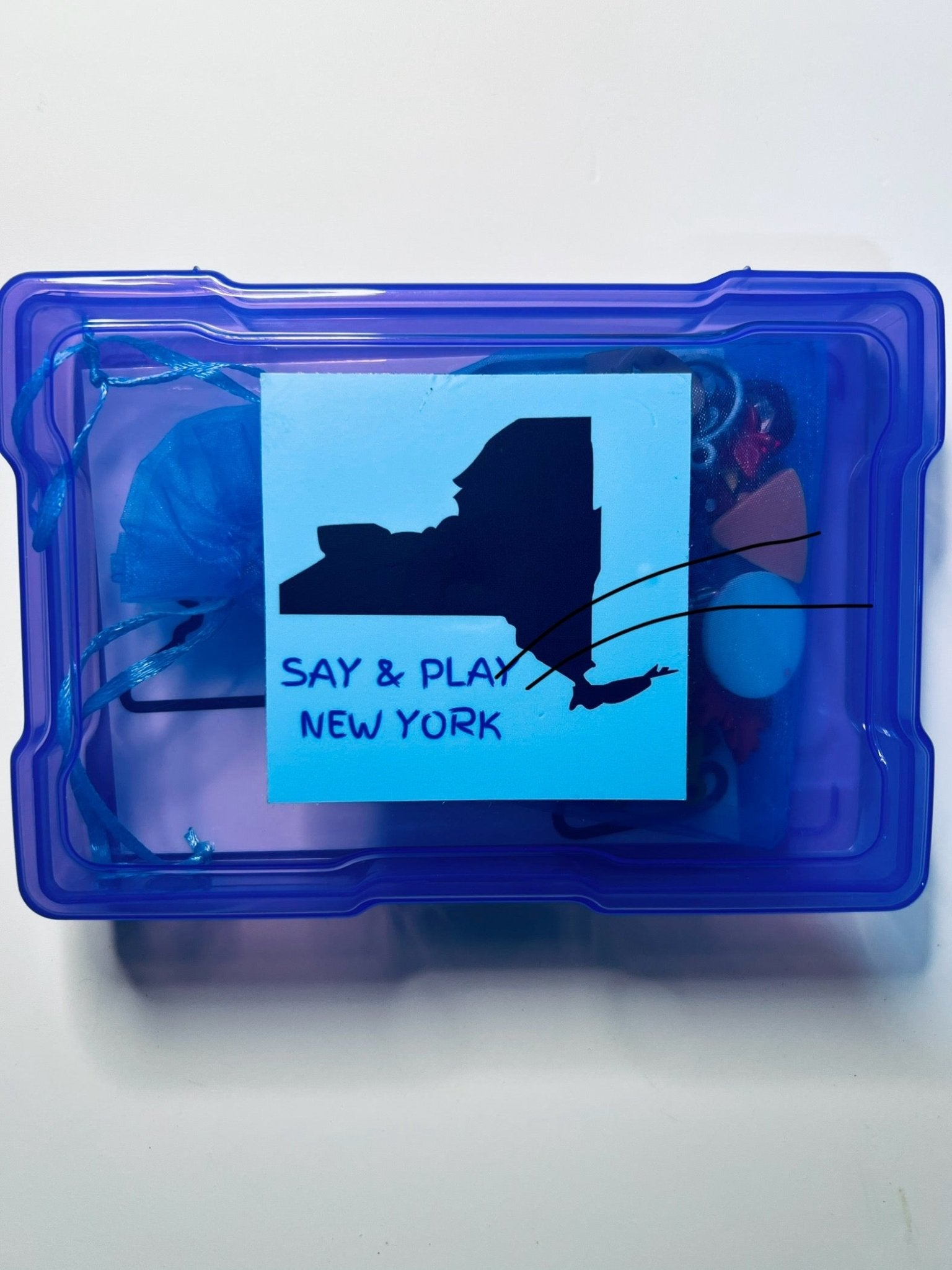 Things that represent New York State Say and Play Kit Mini Objects Spech Therapy State Trinkets Learn about a State Mini Objects Doodads - Speech and Smile