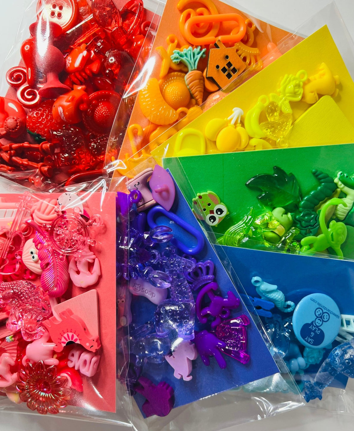 Trinkets for Color Sorting - Pick Your Color - Mini Objects Speech The ...