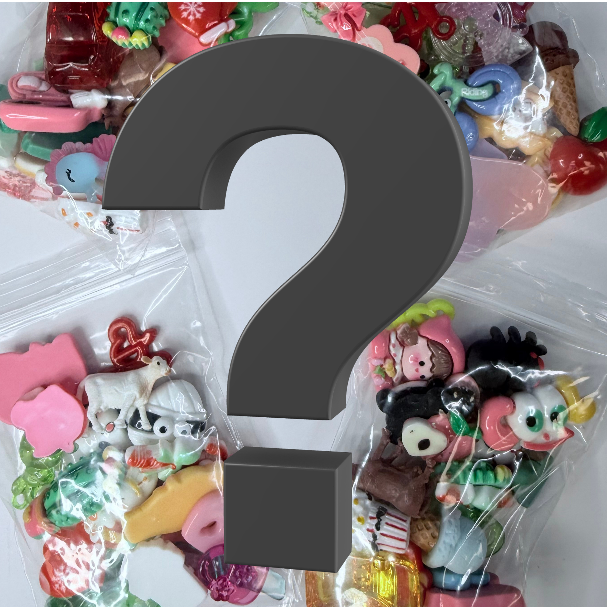 Trinkets Grab Bag of Mini Objects - trinkets - doodads - miscellaneous mini objects - Speech and Smile