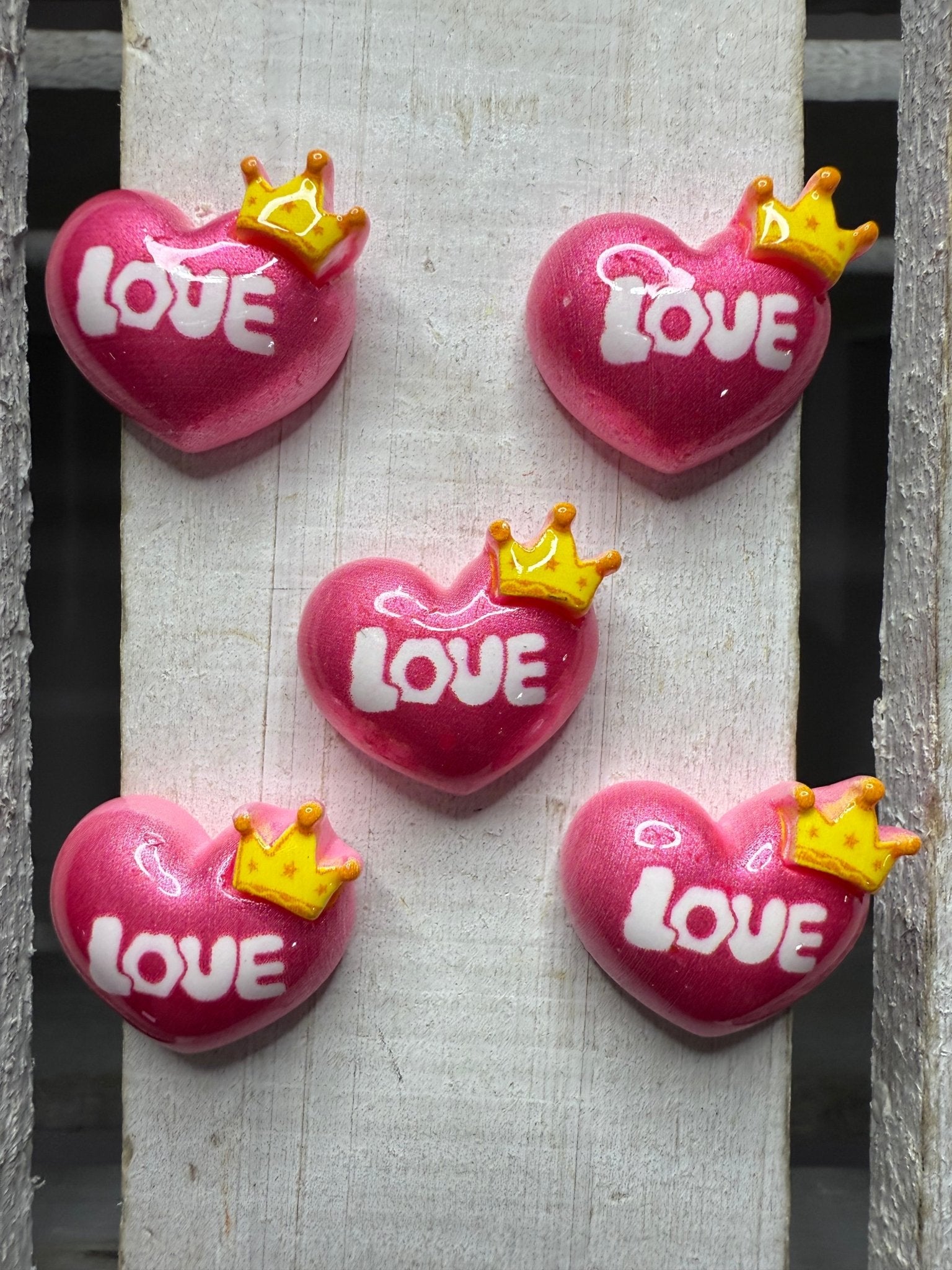 Valentine LOVE heart trinket Miniature pink Heart Mini Objects for Speech Therapy Valentines Trinkets Doodads Pocket Hug Heart - Speech and Smile
