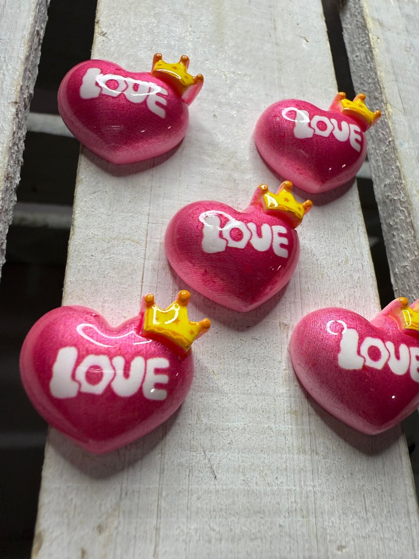 Valentine LOVE heart trinket Miniature pink Heart Mini Objects for Speech Therapy Valentines Trinkets Doodads Pocket Hug Heart - Speech and Smile