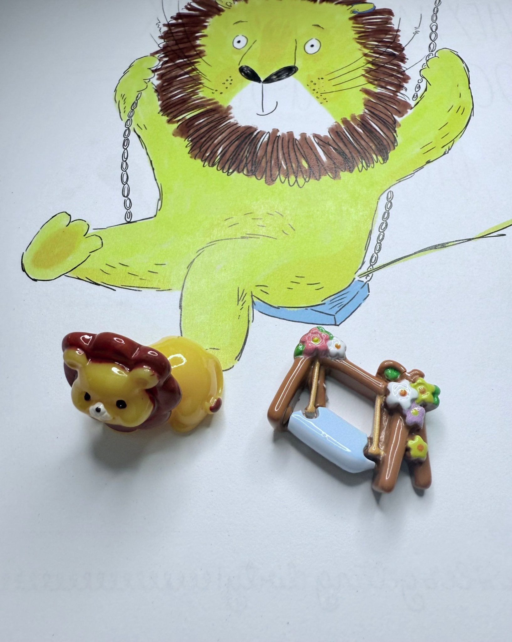 Verbs Story Kit Hey Hank Verbs at the Park Speech Therapy Mini Objects Verb Trinkets Preschool Book with Objects - Speech and Smile