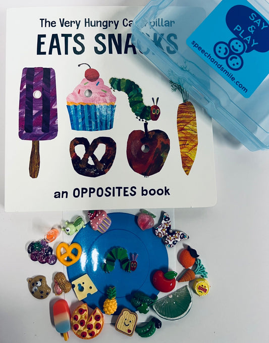 Very Hungry Caterpillar Eats Snacks: Mini Objects & Story Kit for Speech Therapy - Speech and Smile