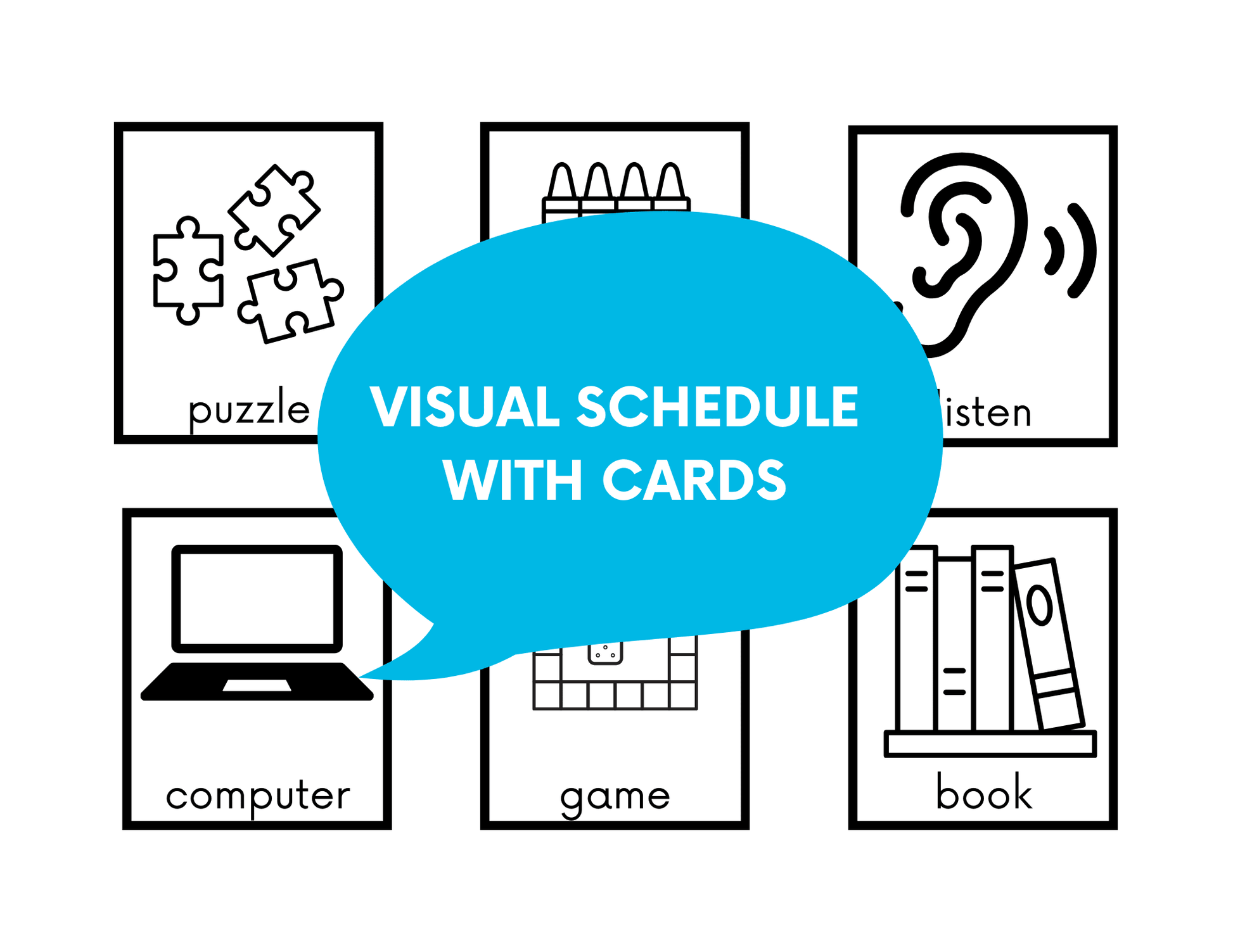 Visual Schedule Digital Download First Then Last Chart - Speech Therapy Digital Download - Autism Visual Schedule - Routine Board - Speech and Smile