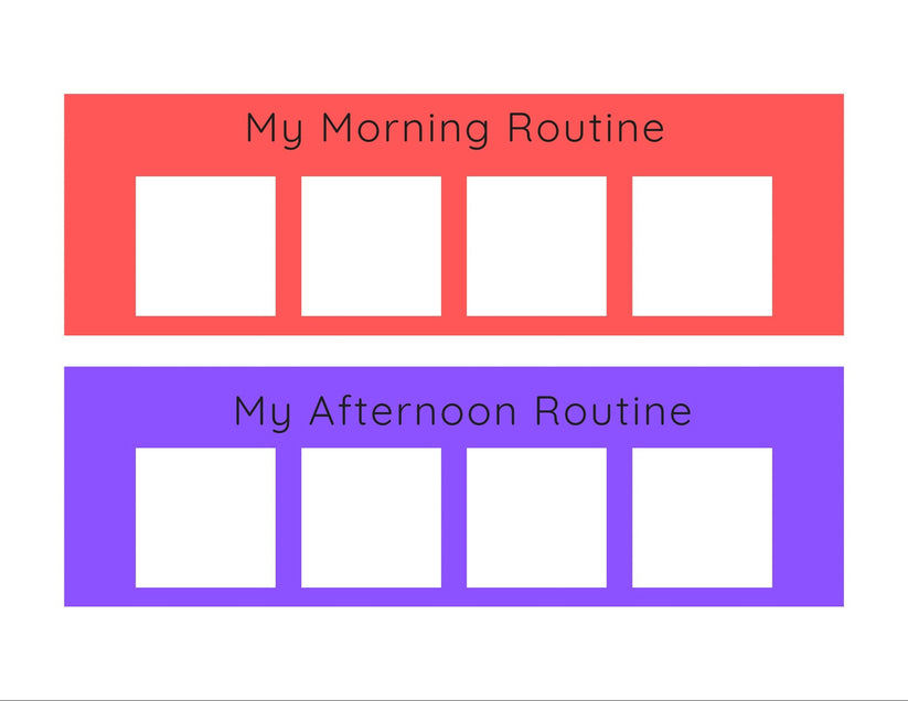 Visual Schedule Strips Digital Download-Routine Chart-To Do Chart-Spee ...