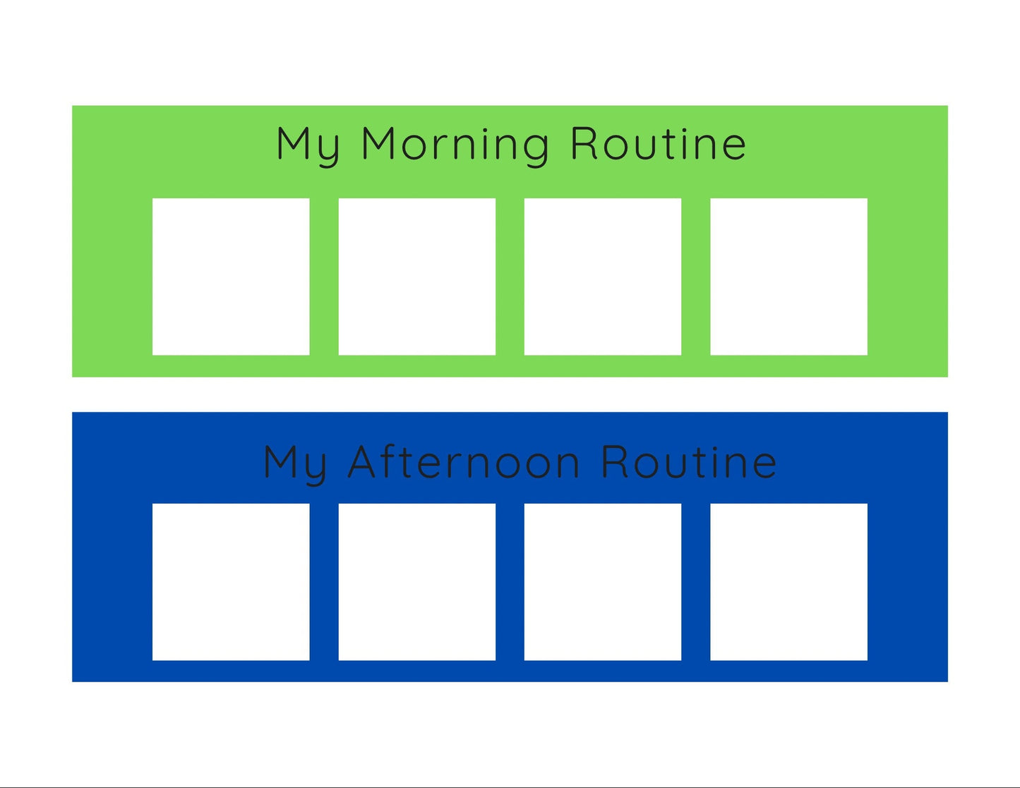 Visual Schedule Strips Digital Download - Routine Chart - To Do Chart - Speech Therapy Digital Download - Autism Visual Schedule - Routine Strips - Speech and Smile