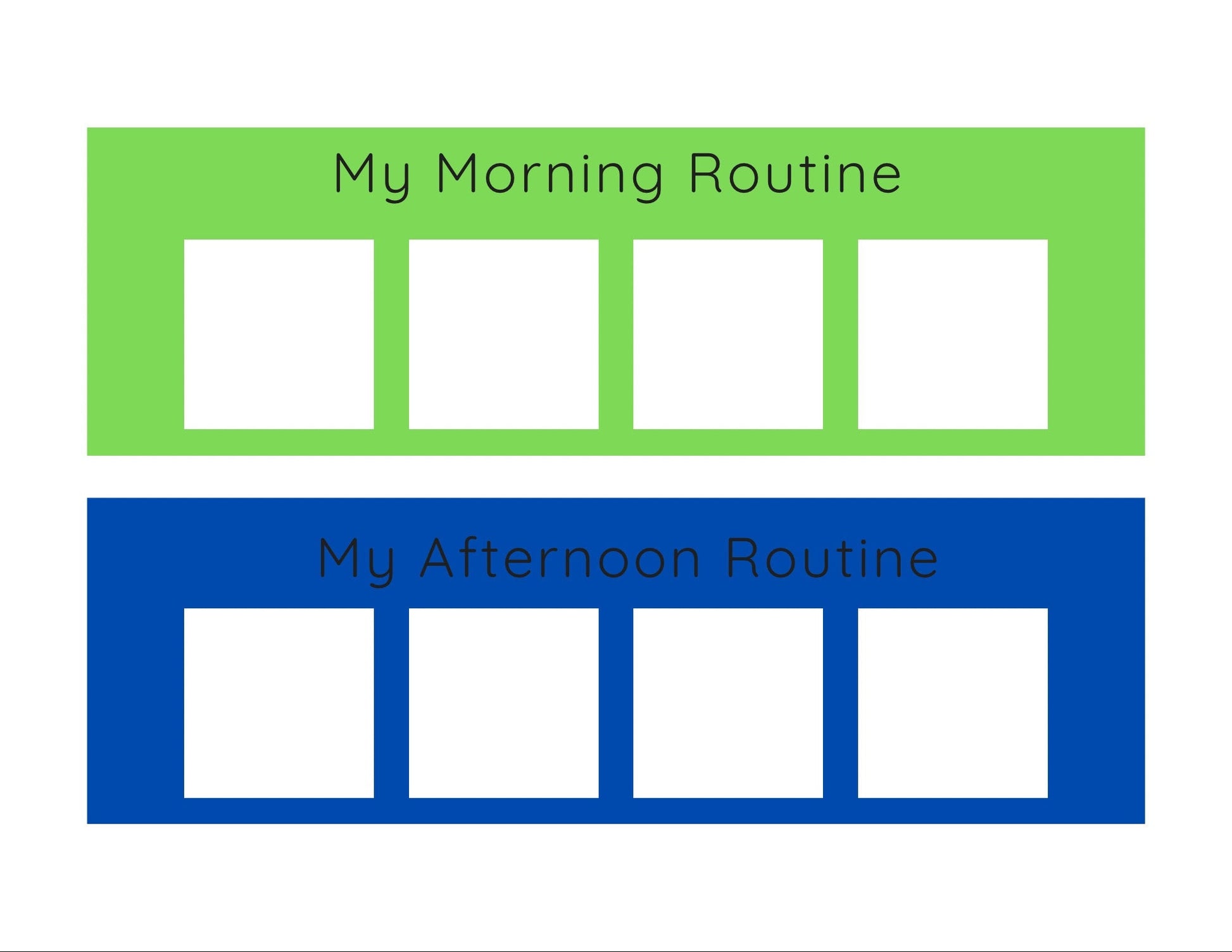 Visual Schedule Strips Digital Download - Routine Chart - To Do Chart - Speech Therapy Digital Download - Autism Visual Schedule - Routine Strips - Speech and Smile