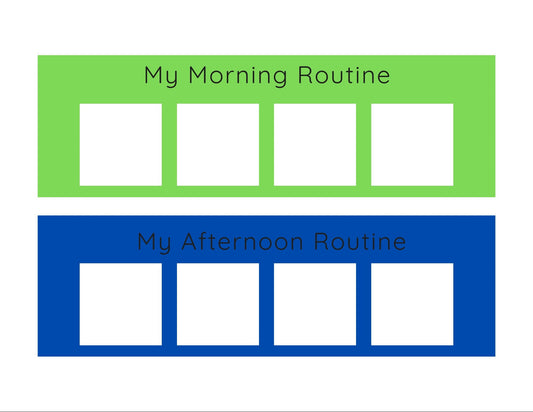 Visual Schedule Strips Digital Download - Routine Chart - To Do Chart - Speech Therapy Digital Download - Autism Visual Schedule - Routine Strips - Speech and Smile