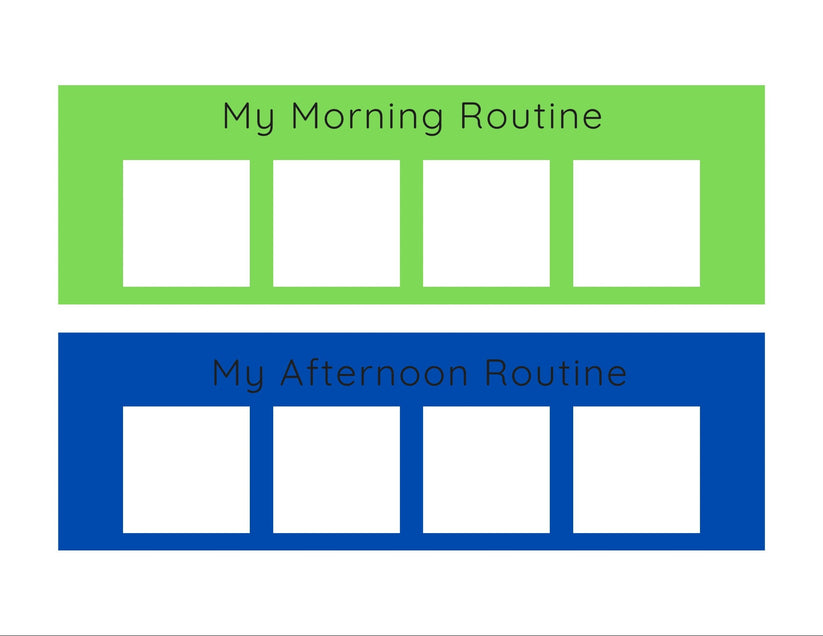 Visual Schedule Strips Digital Download-Routine Chart-To Do Chart-Spee ...