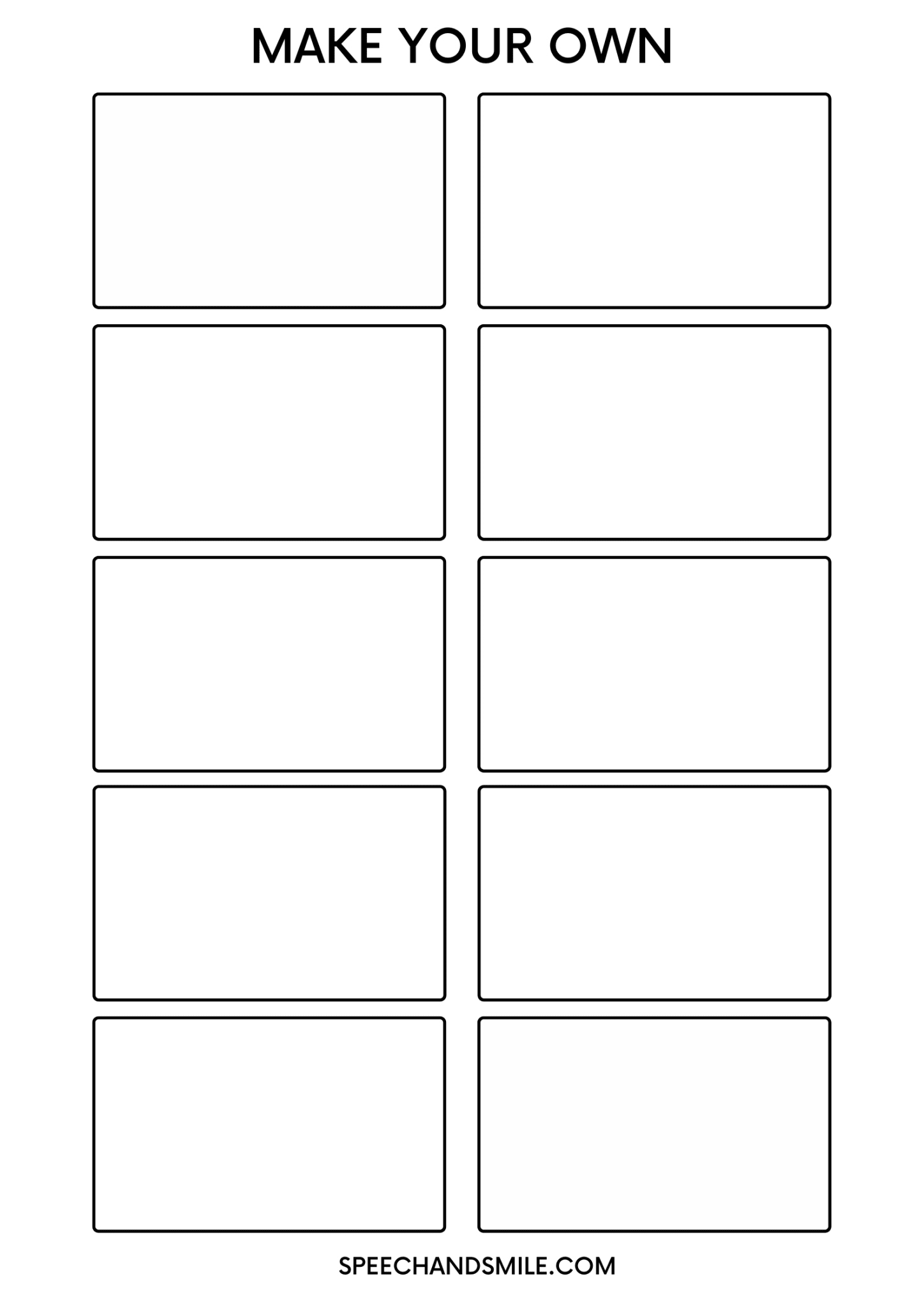 Visual Schedule with Cards and Make your Own Cards Digital Download Visual Autism Daily Routine Chart - Speech and Smile