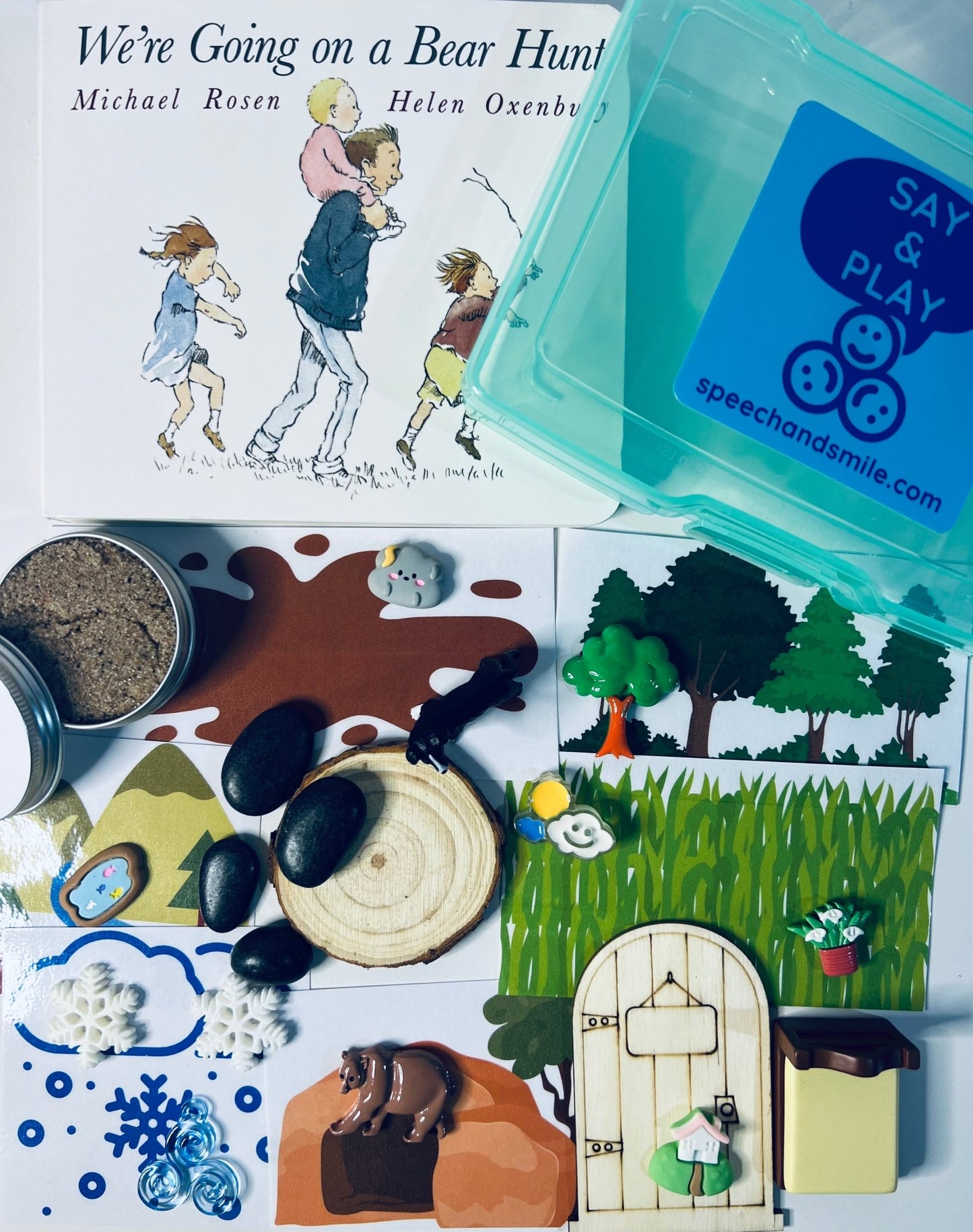 We are Going on a Bear Hunt Story Kit with Mini Objects BOOK INCLUDED - Speech and Smile