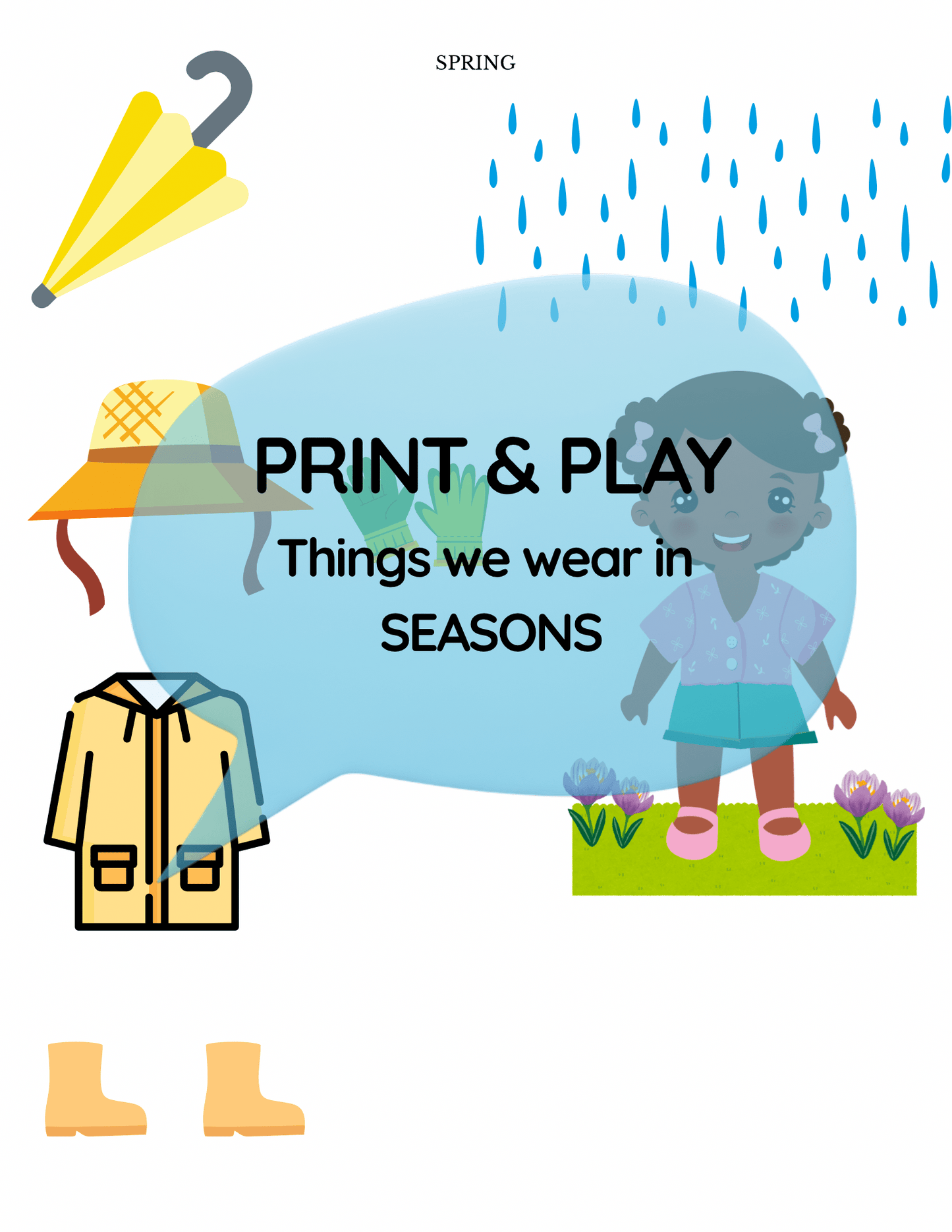 What We Wear in Each Season – Seasonal Clothing Worksheet | Speech & Smile - Speech and Smile