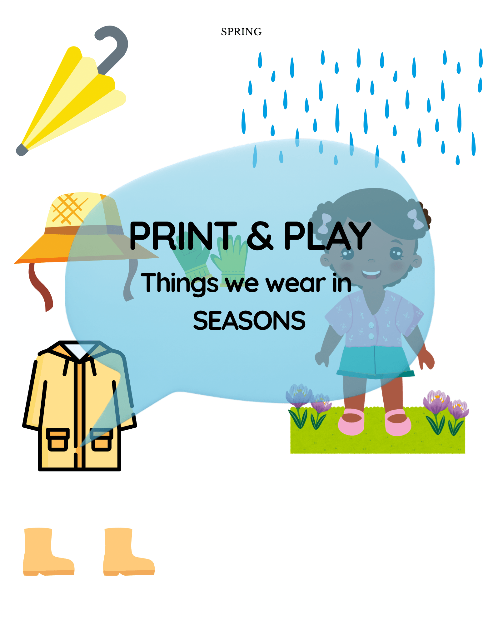 What We Wear in Each Season – Seasonal Clothing Worksheet | Speech & Smile - Speech and Smile