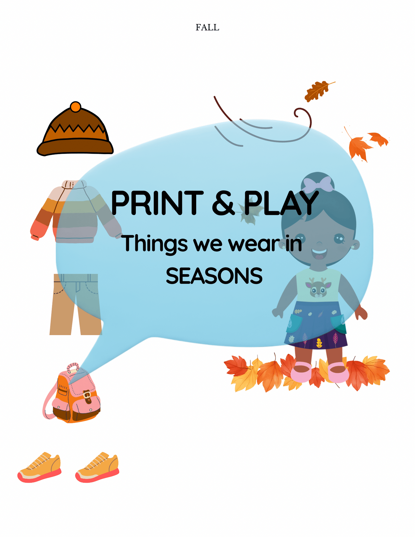 What We Wear in Each Season – Seasonal Clothing Worksheet | Speech & Smile - Speech and Smile