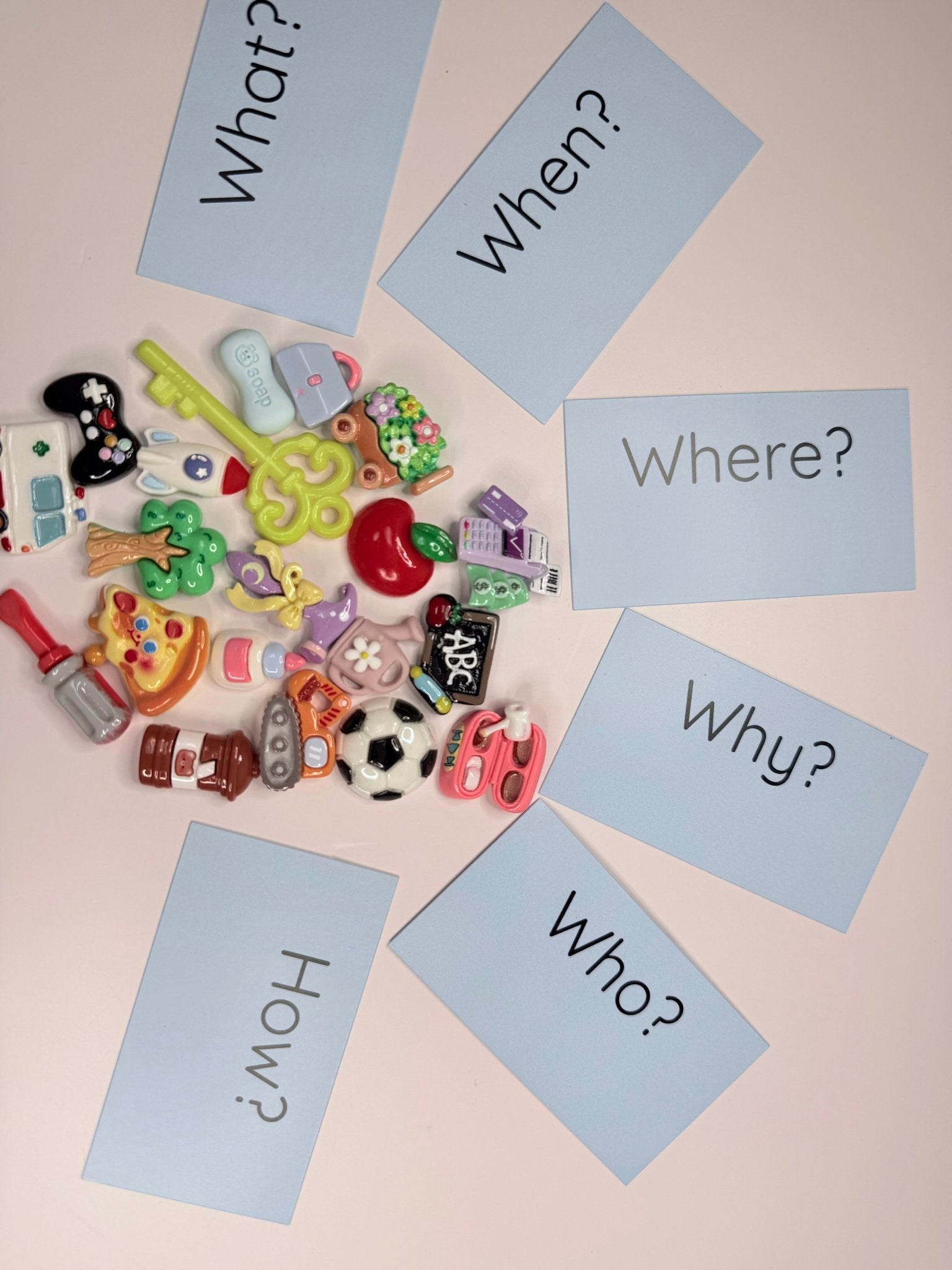 What’s in the Bag? Mystery Mini Grab Bag – Trinkets, Mini Objects & Question Prompt Cards for Speech Therapy Fun! - Speech and Smile