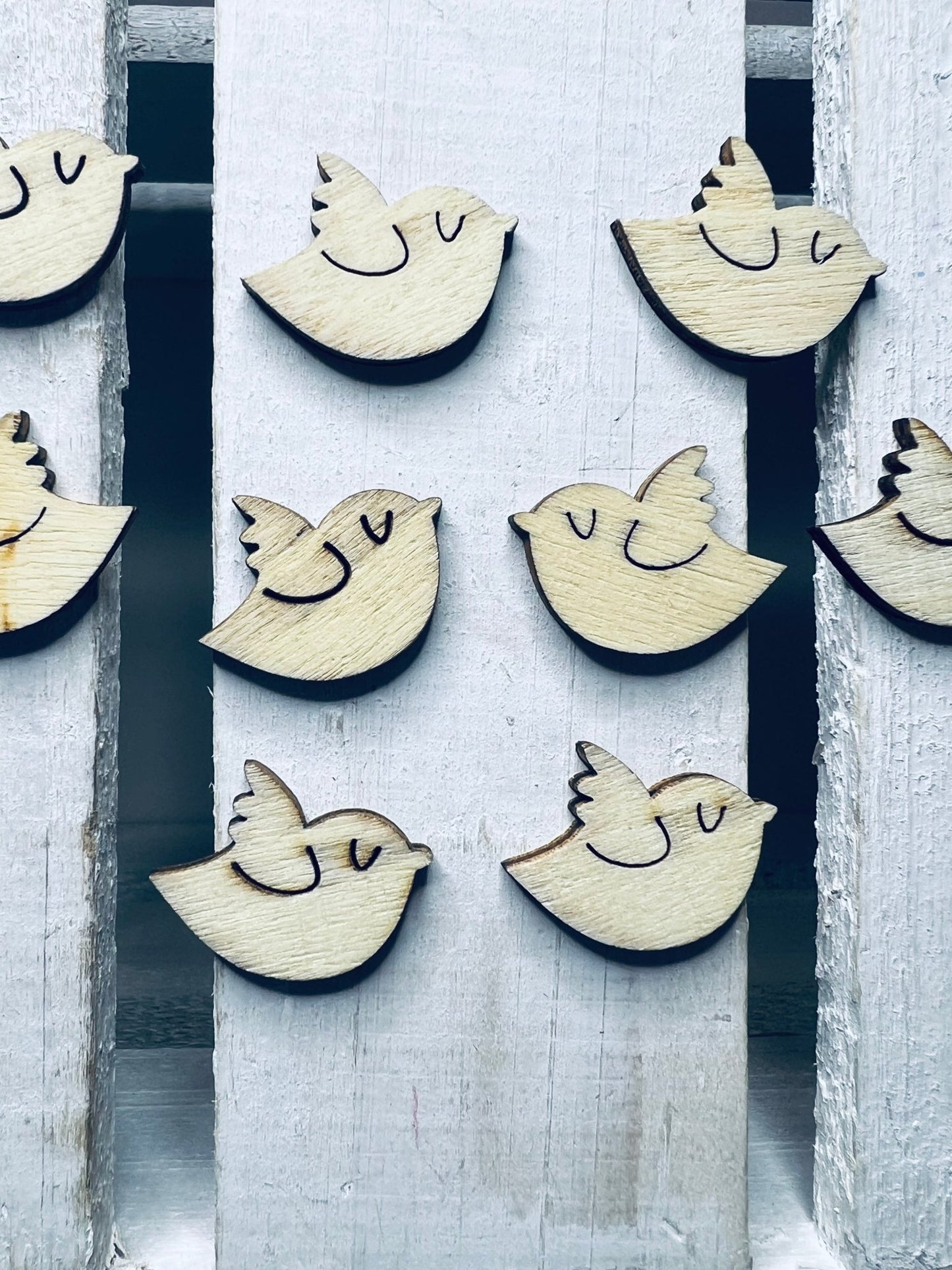 Wood Cut BIRD Object Bird Trinkets Speech Therapy Mini Objects Doodads Speech Sound Objects Wood Bird Cut Outs - Speech and Smile