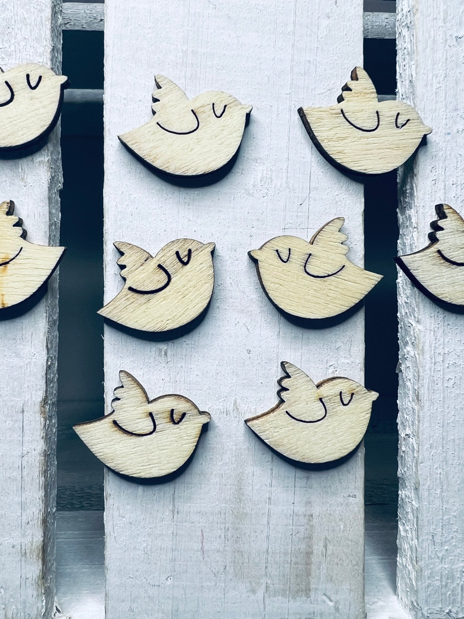Wood Cut BIRD Object Bird Trinkets Speech Therapy Mini Objects Doodads Speech Sound Objects Wood Bird Cut Outs - Speech and Smile
