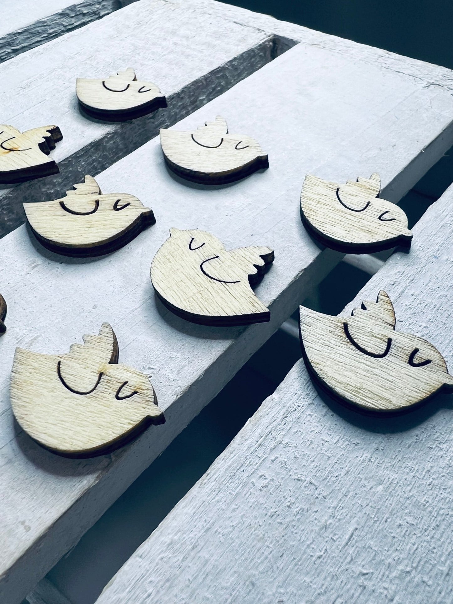 Wood Cut BIRD Object Bird Trinkets Speech Therapy Mini Objects Doodads Speech Sound Objects Wood Bird Cut Outs - Speech and Smile