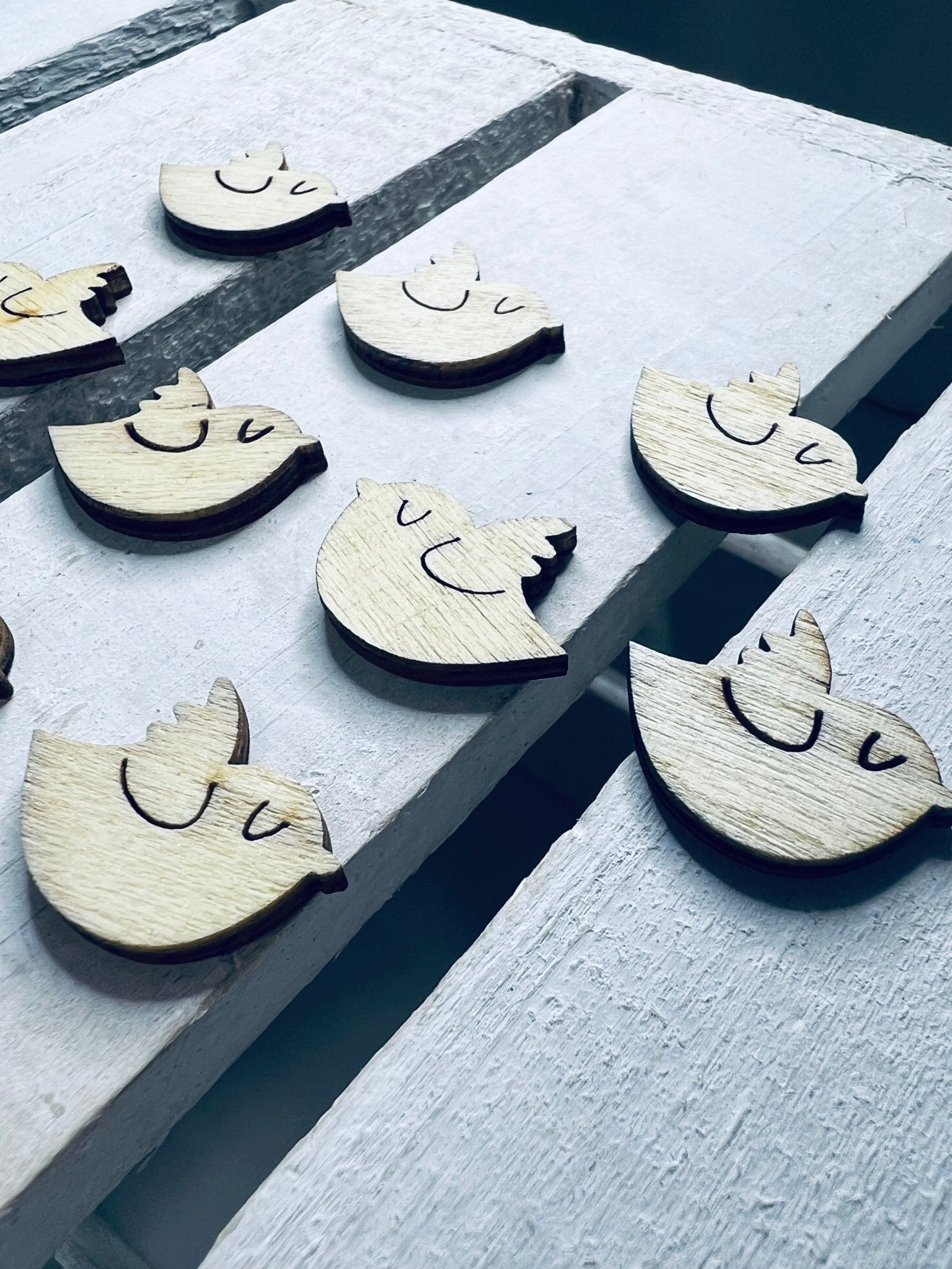 Wood Cut BIRD Object Bird Trinkets Speech Therapy Mini Objects Doodads Speech Sound Objects Wood Bird Cut Outs - Speech and Smile