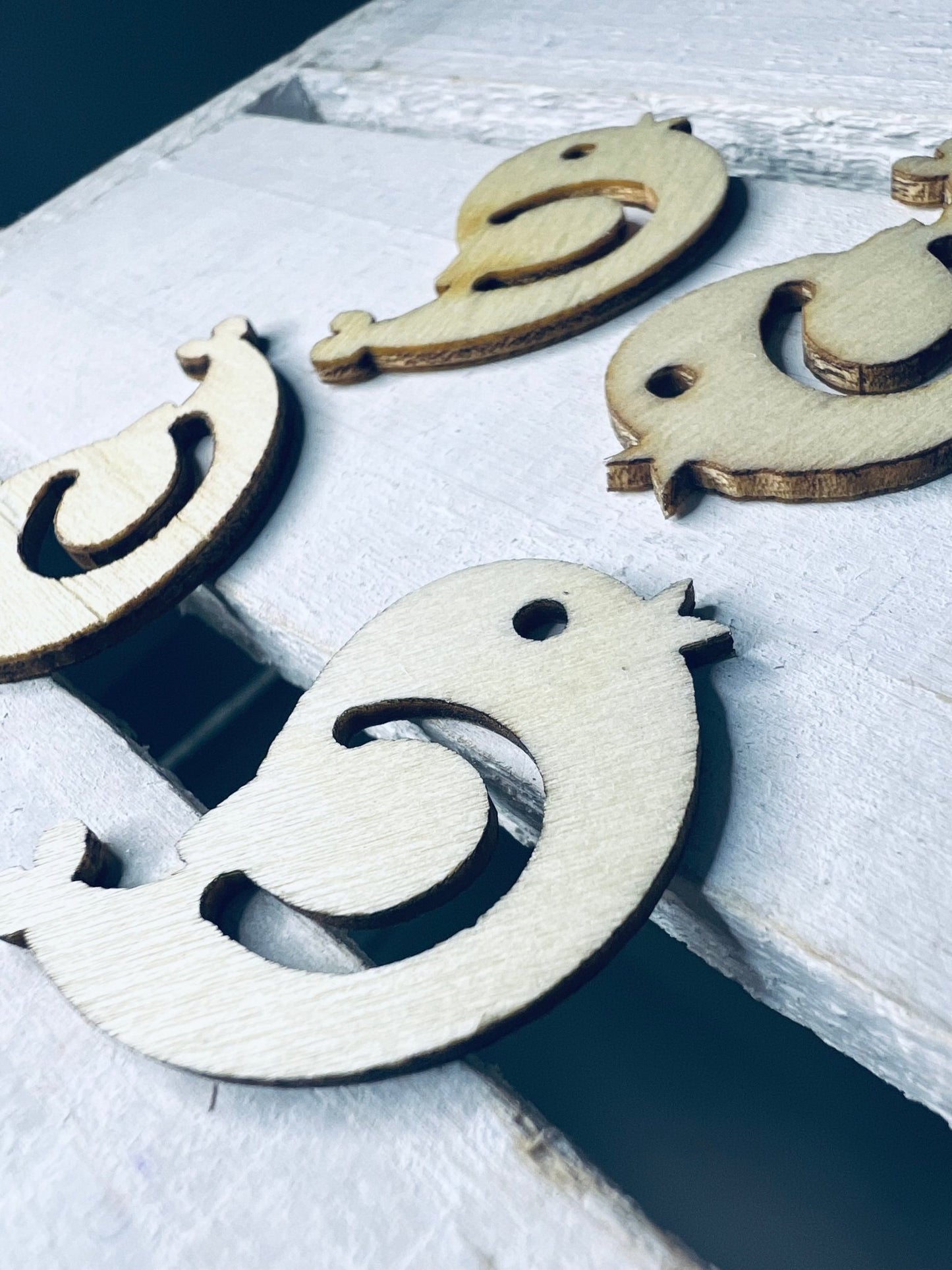 Wood Cut BIRD Object Nature Trinkets Speech Therapy Mini Objects Doodads Speech Sound Objects Woodland Cut Outs Wood Cut Shapes - Speech and Smile