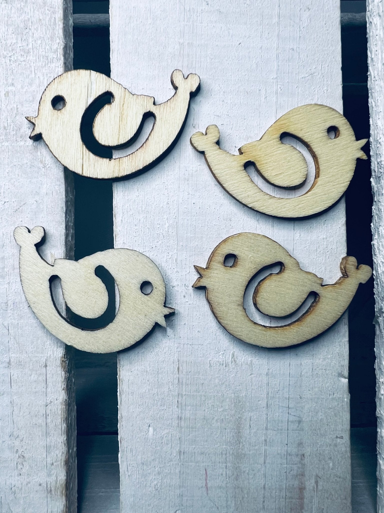 Wood Cut BIRD Object Nature Trinkets Speech Therapy Mini Objects Doodads Speech Sound Objects Woodland Cut Outs Wood Cut Shapes - Speech and Smile