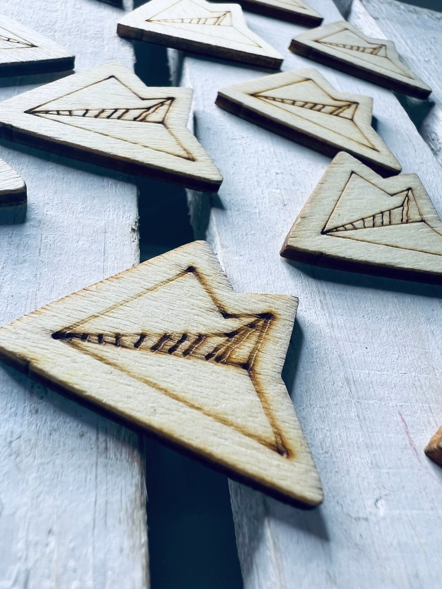 Wood Cut Mini Paper Airplane Object Miniature Plane Trinkets Speech Therapy Mini Objects Letter J Jet Mini Object Wood Cut Outs - Speech and Smile