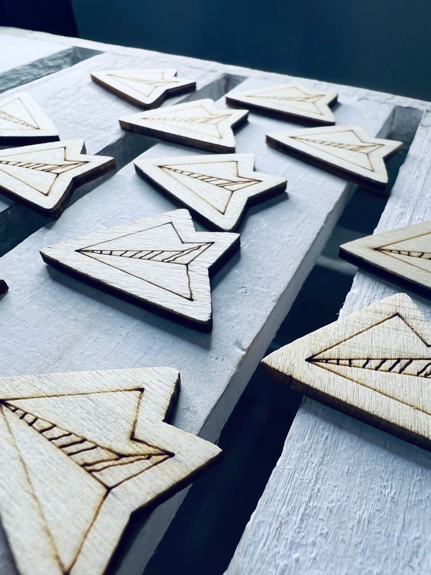 Wood Cut Mini Paper Airplane Object Miniature Plane Trinkets Speech Therapy Mini Objects Letter J Jet Mini Object Wood Cut Outs - Speech and Smile