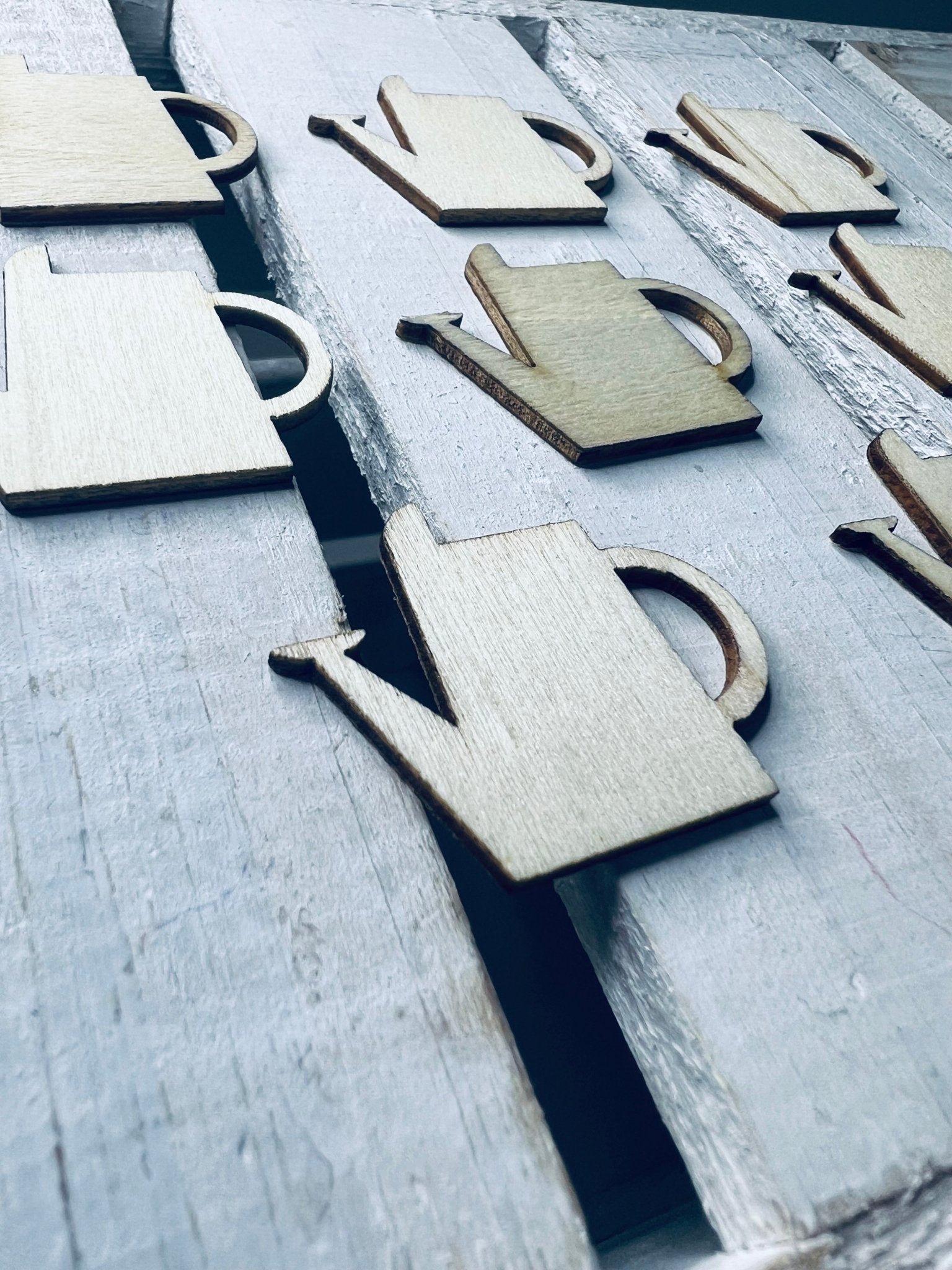 Wood Cut Watering Can Mini Water Can Trinket Speech Therapy Mini Objects Garden Mini Objects Speech Therapy Doodads Garden Trinkets - Speech and Smile