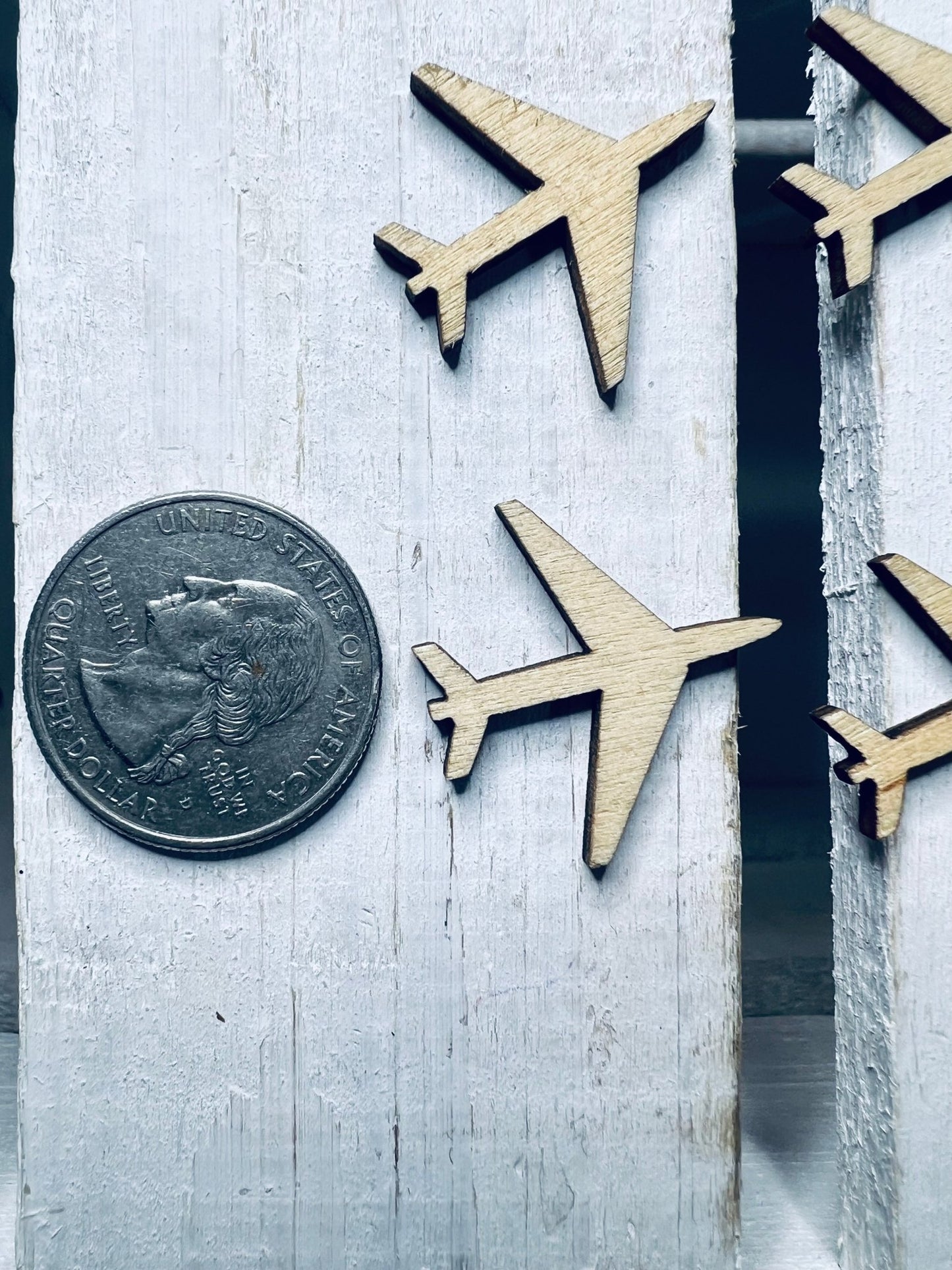 Woodcut Jet Airplabet Object Miniature Plane Trinkets Speech Therapy Mini Objects Letter J Jet Mini Object Wood Cut Outs - Speech and Smile